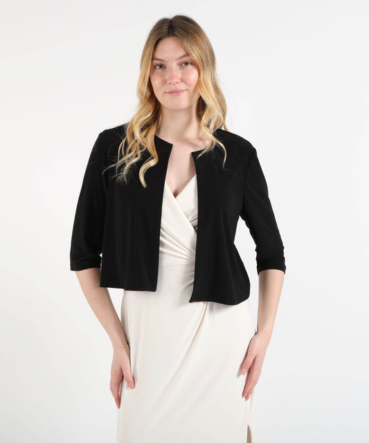 Soprabiti RIBKOFF Giacca aderente in maglia effetto seta Nero | RIBKOFF