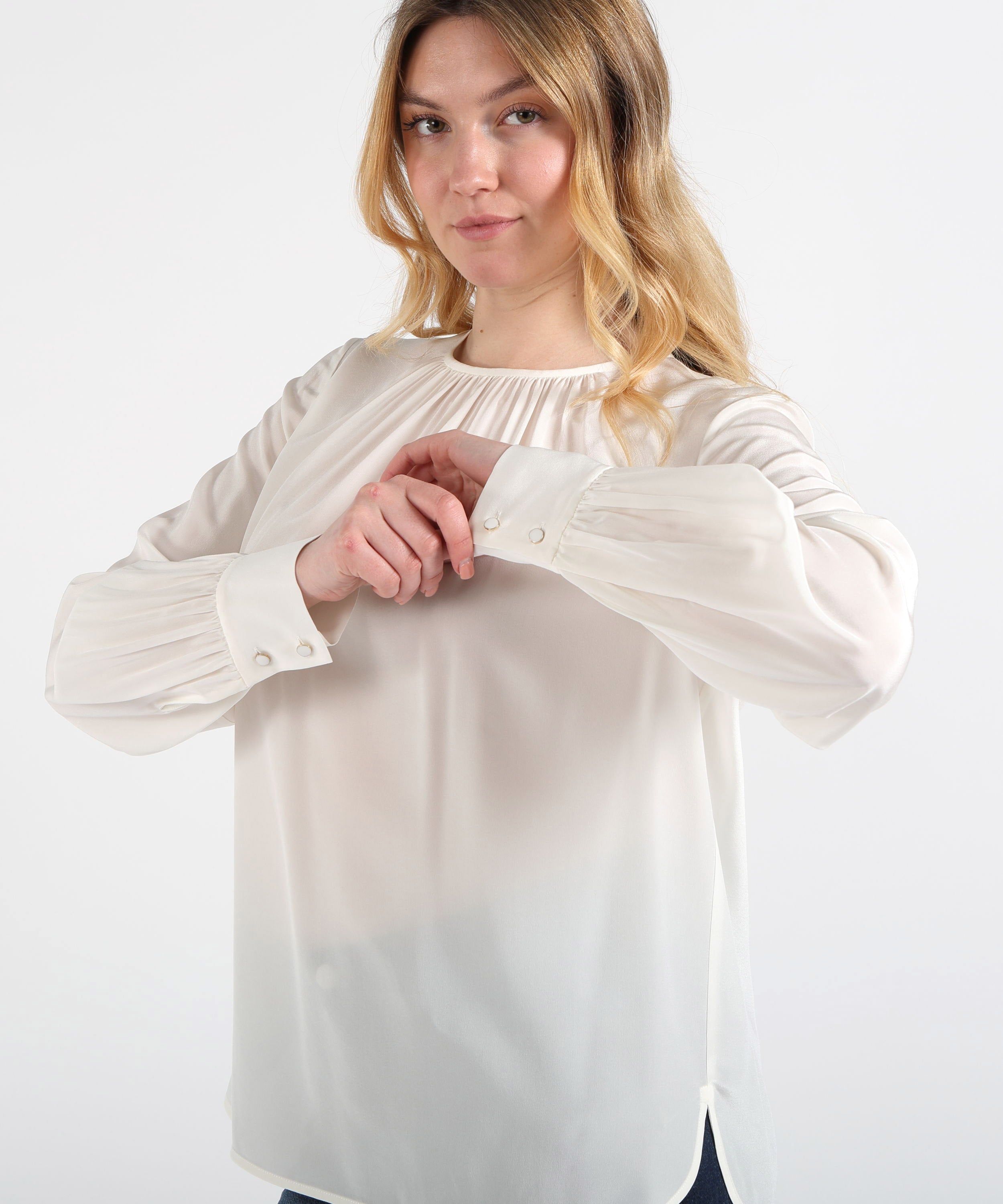 Shirts MAX MARA studio Colmo Blouse Bianco | MAX MARA studio