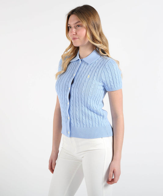 Cardigan POLO RALPH LAUREN Cardigan a maniche corte Azzurro | POLO RALPH LAUREN