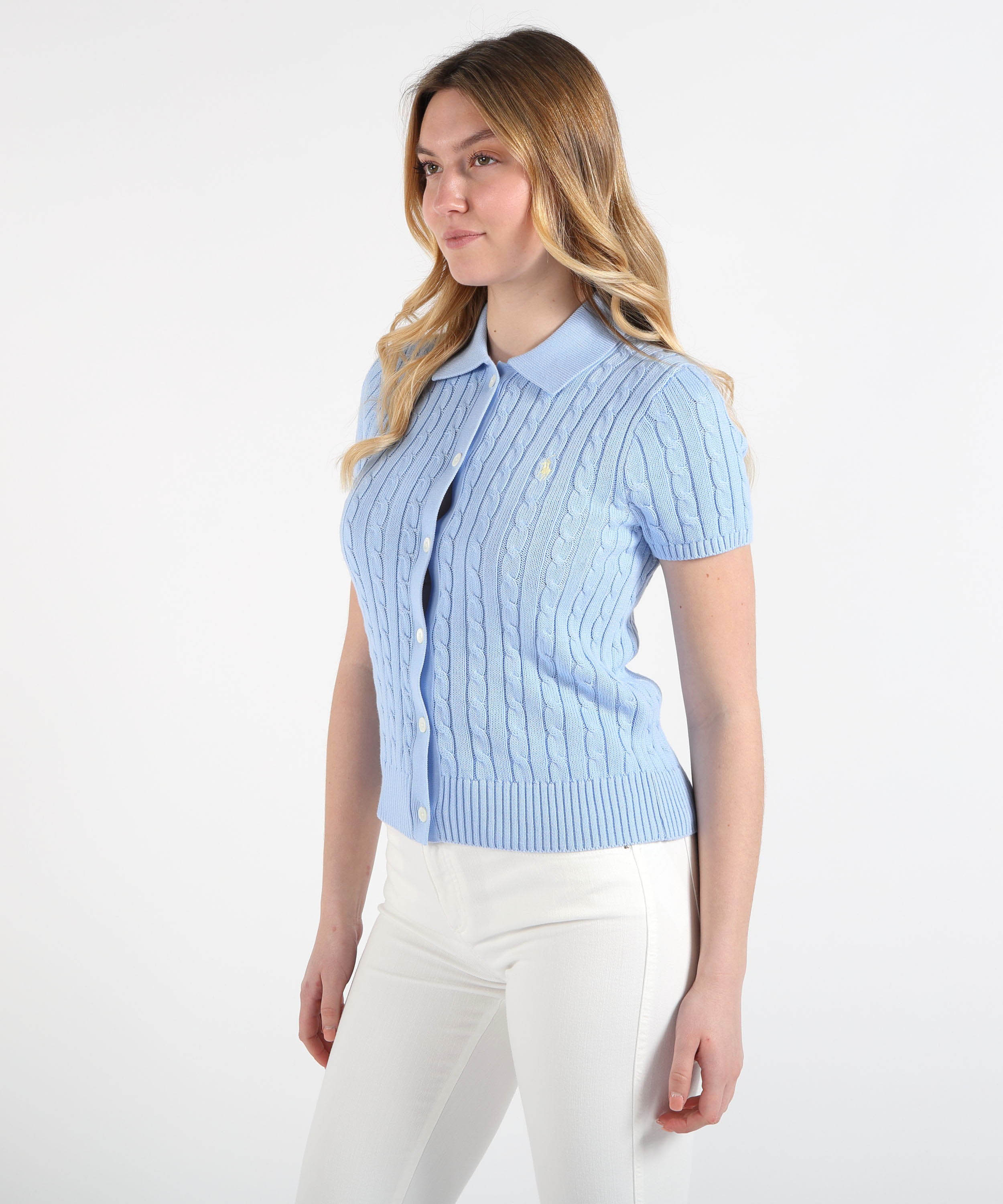 Cardigan POLO RALPH LAUREN Cardigan a maniche corte Azzurro | POLO RALPH LAUREN