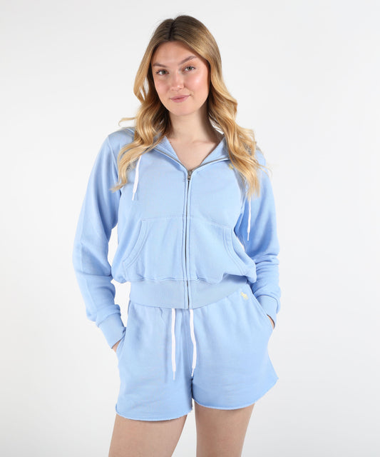 Felpe POLO RALPH LAUREN Felpa con cappuccio in misto cotone con logo ricamato Azzurro | POLO RALPH LAUREN