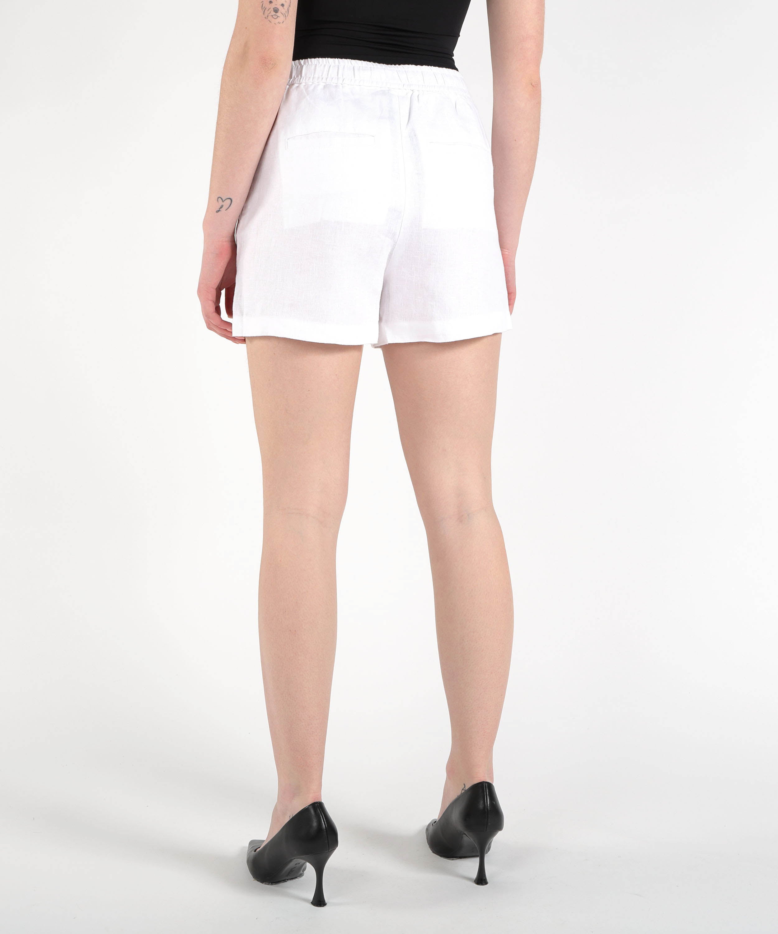 Shorts POLO RALPH LAUREN pantaloncini con vita ricamata e logo con cordone Bianco | POLO RALPH LAUREN