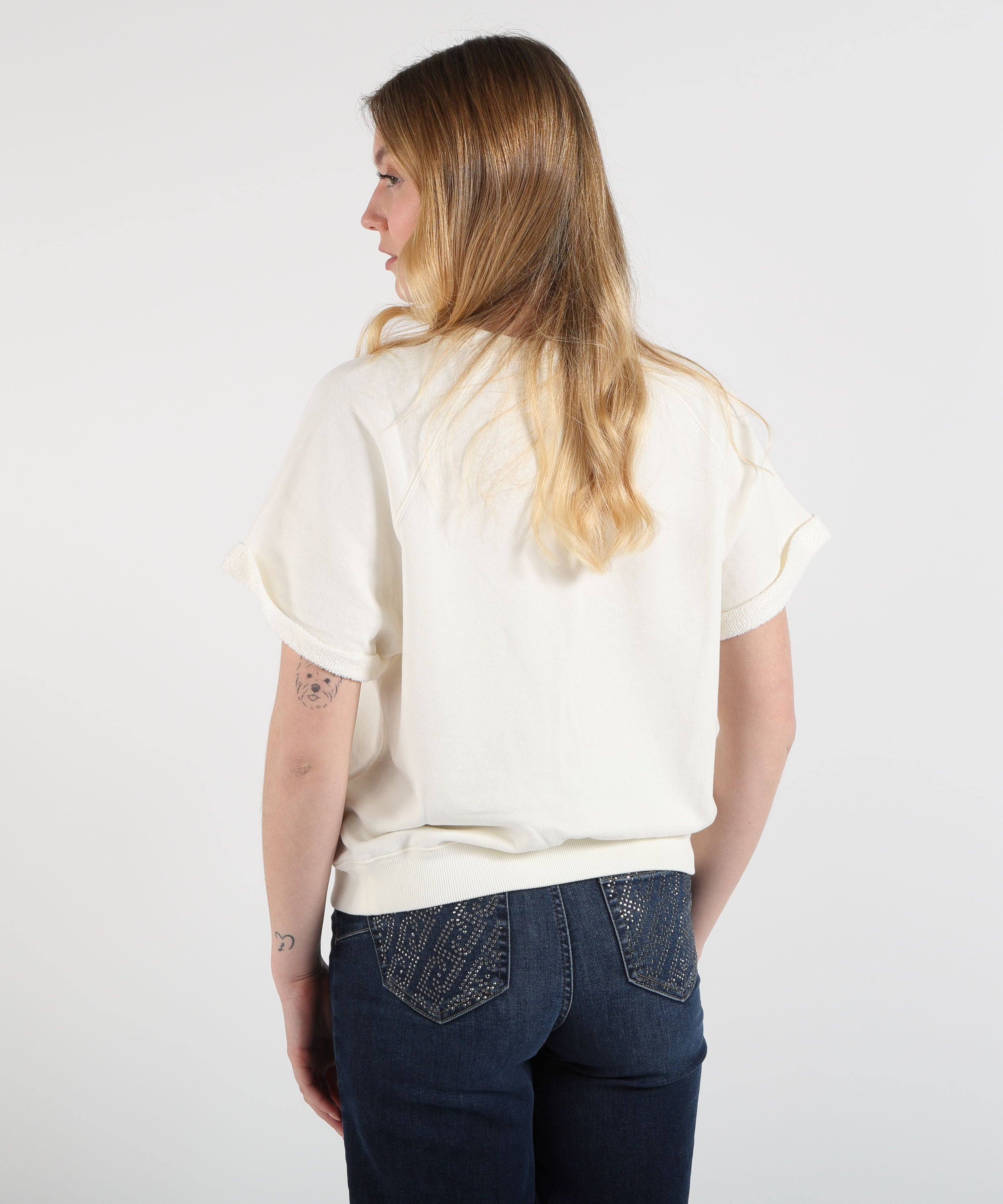 Maglie POLO RALPH LAUREN Felpa a maniche corte in pile Polo Bear Bianco | POLO RALPH LAUREN