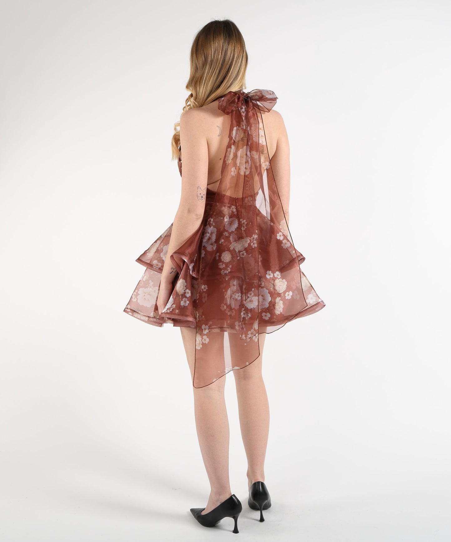 SILENCE LIMITED ruffle mini dress