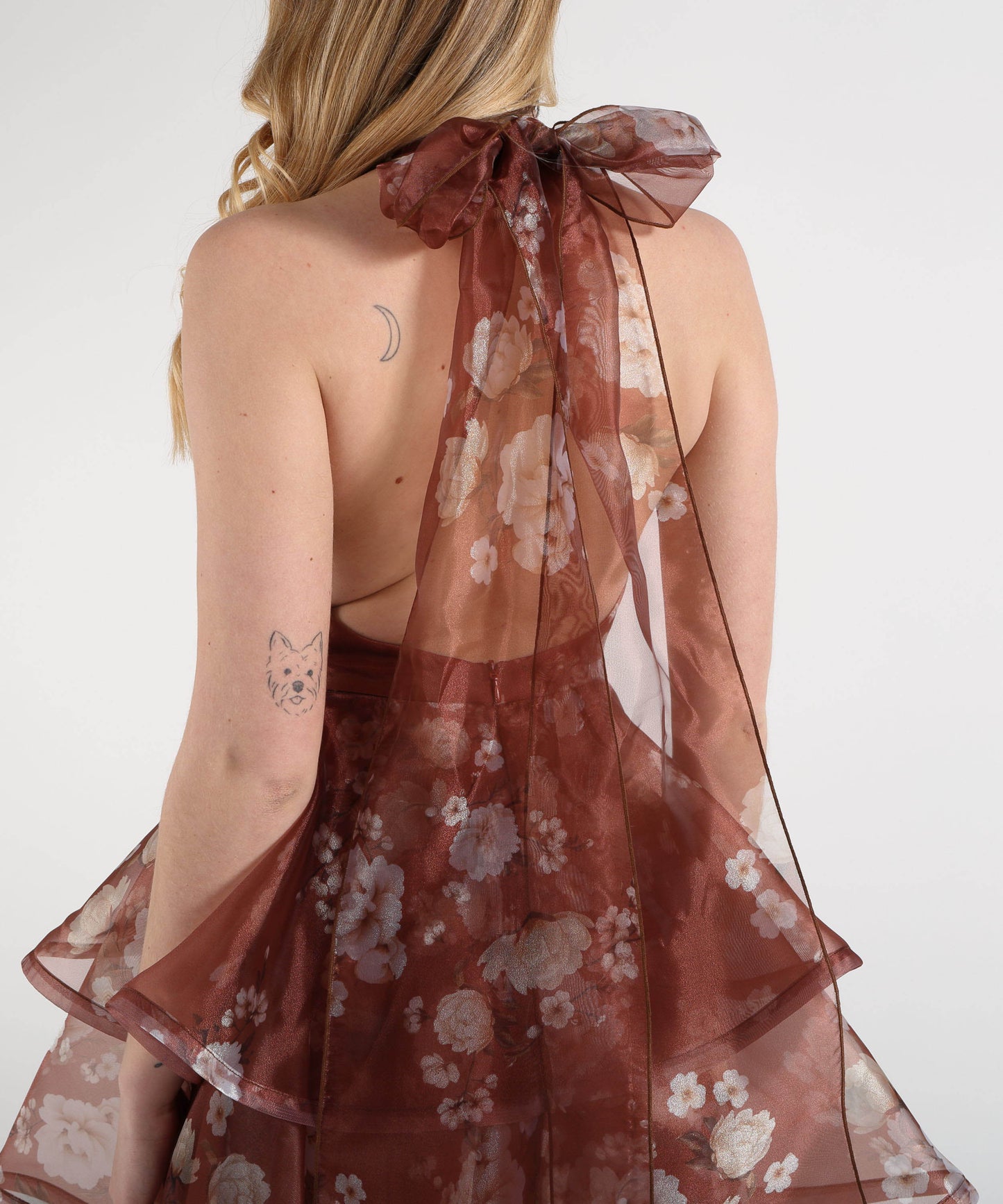 SILENCE LIMITED ruffle mini dress