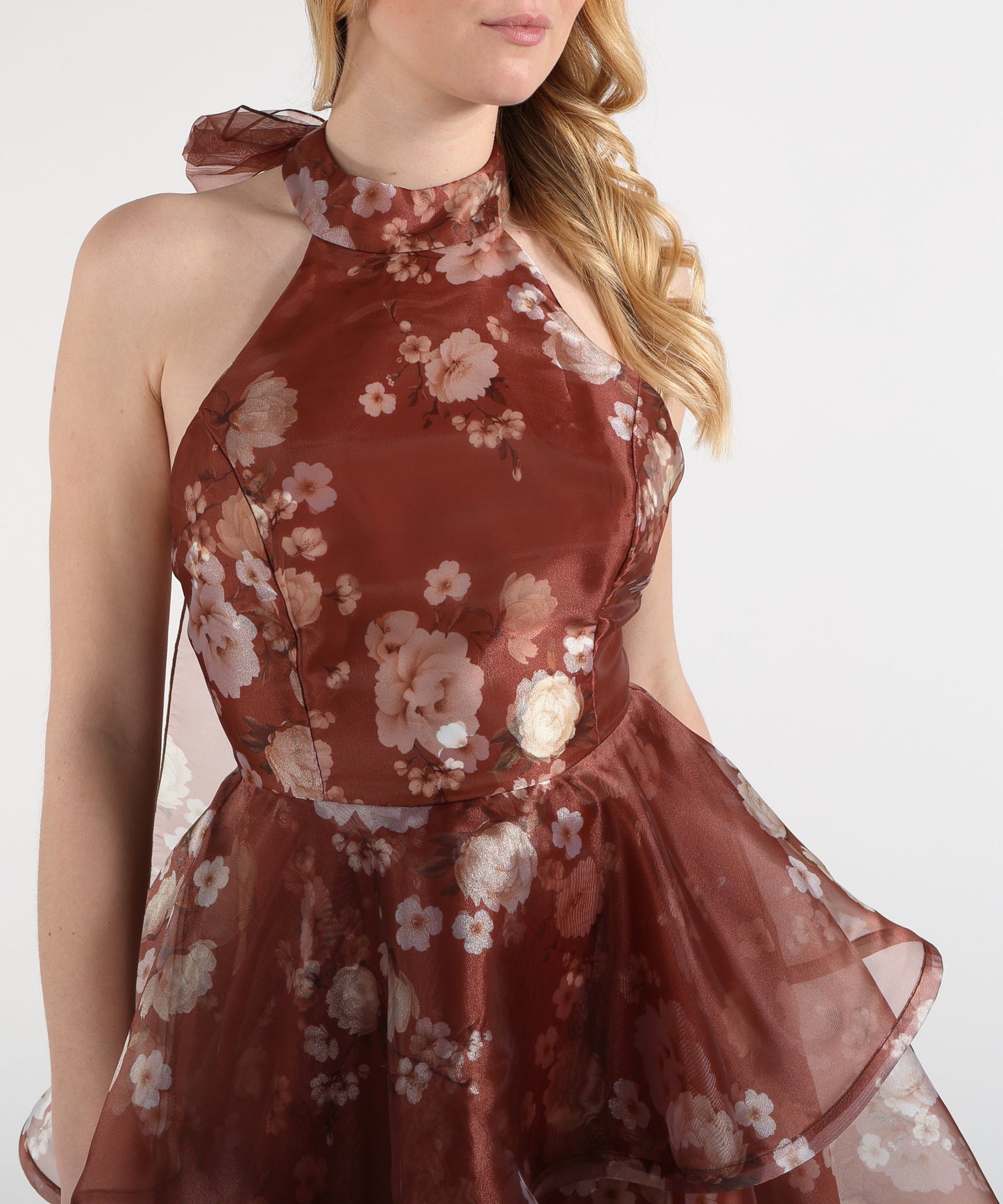 SILENCE LIMITED ruffle mini dress