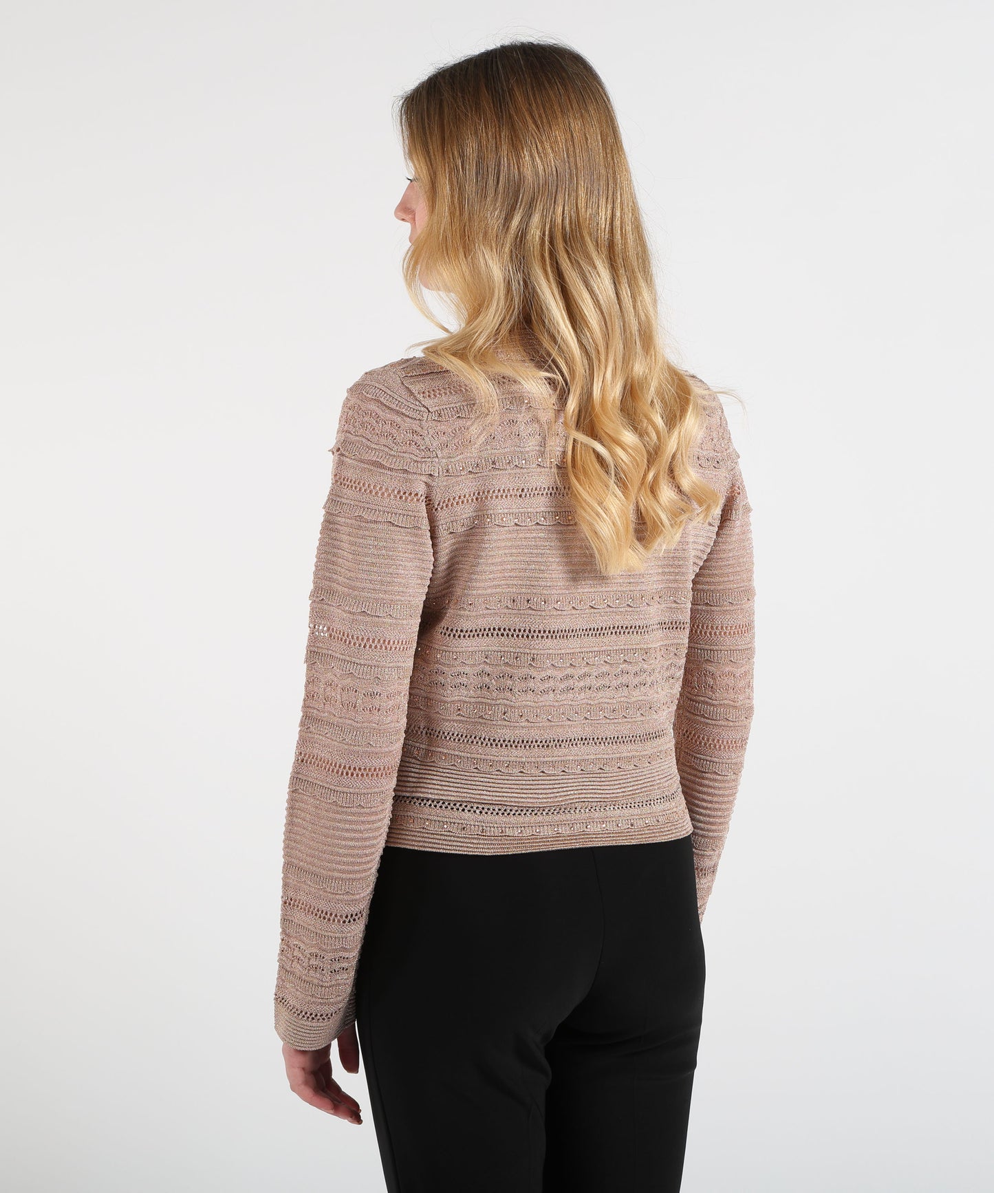 LIUJO BLACK Cardigan traforato