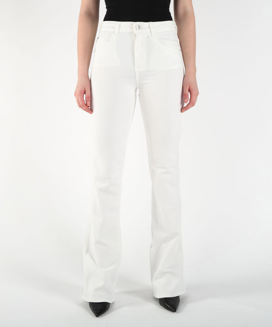 Trousers EMPORIO ARMANI Mid-Rise Flared Jeans Bianco | EMPORIO ARMANI