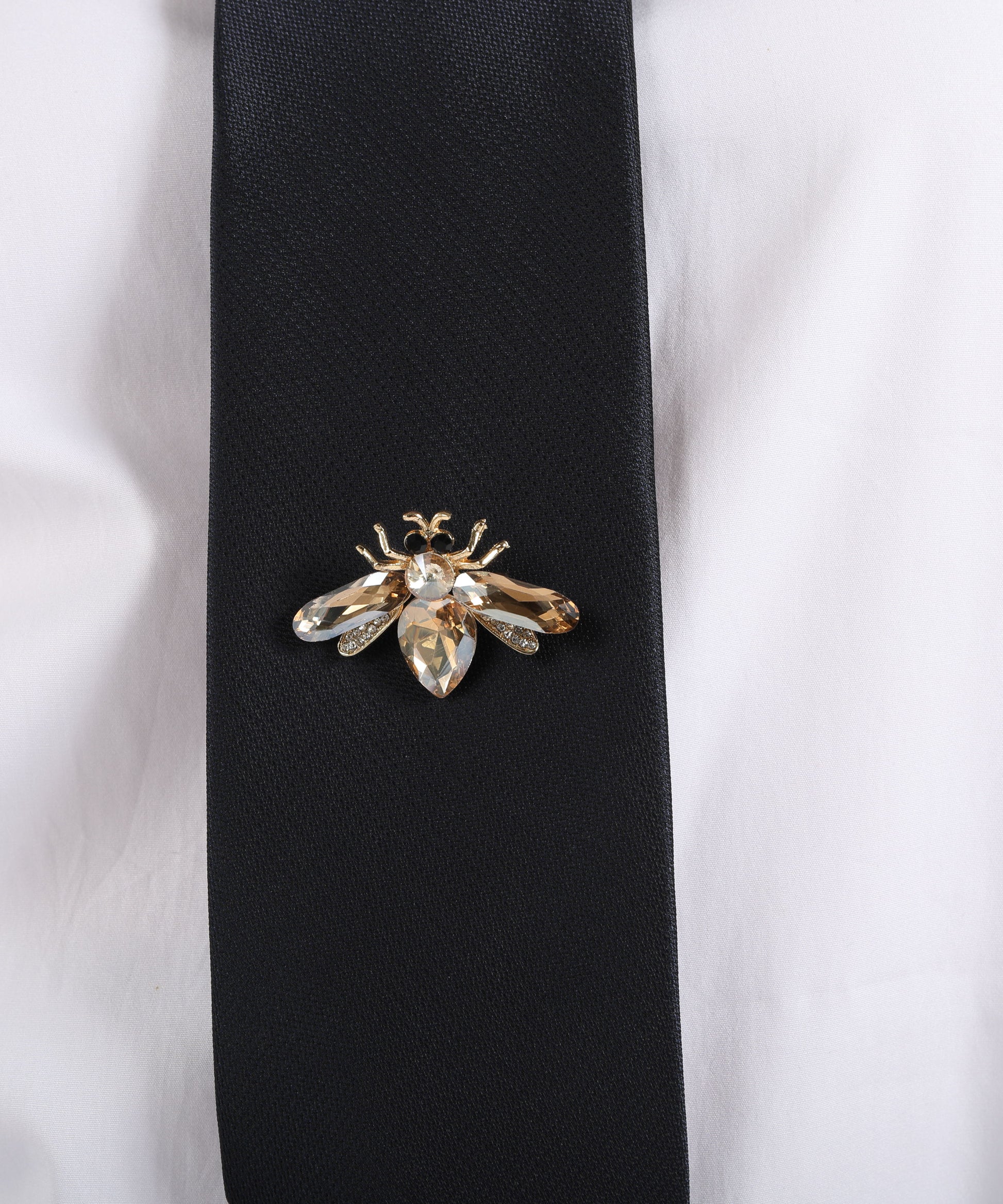 Ties MARINO Tie with Brooch Blu | MARINO
