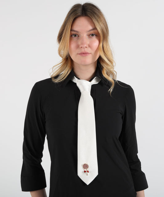 Ties MARINO Tie with Brooch Panna | MARINO