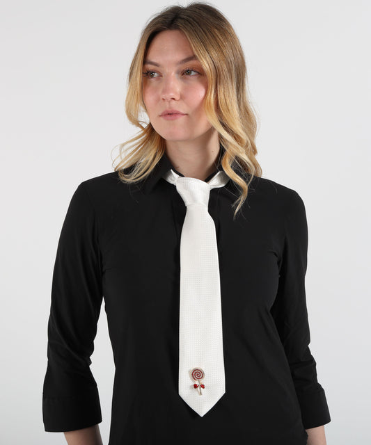 Ties MARINO Tie with Brooch Panna | MARINO