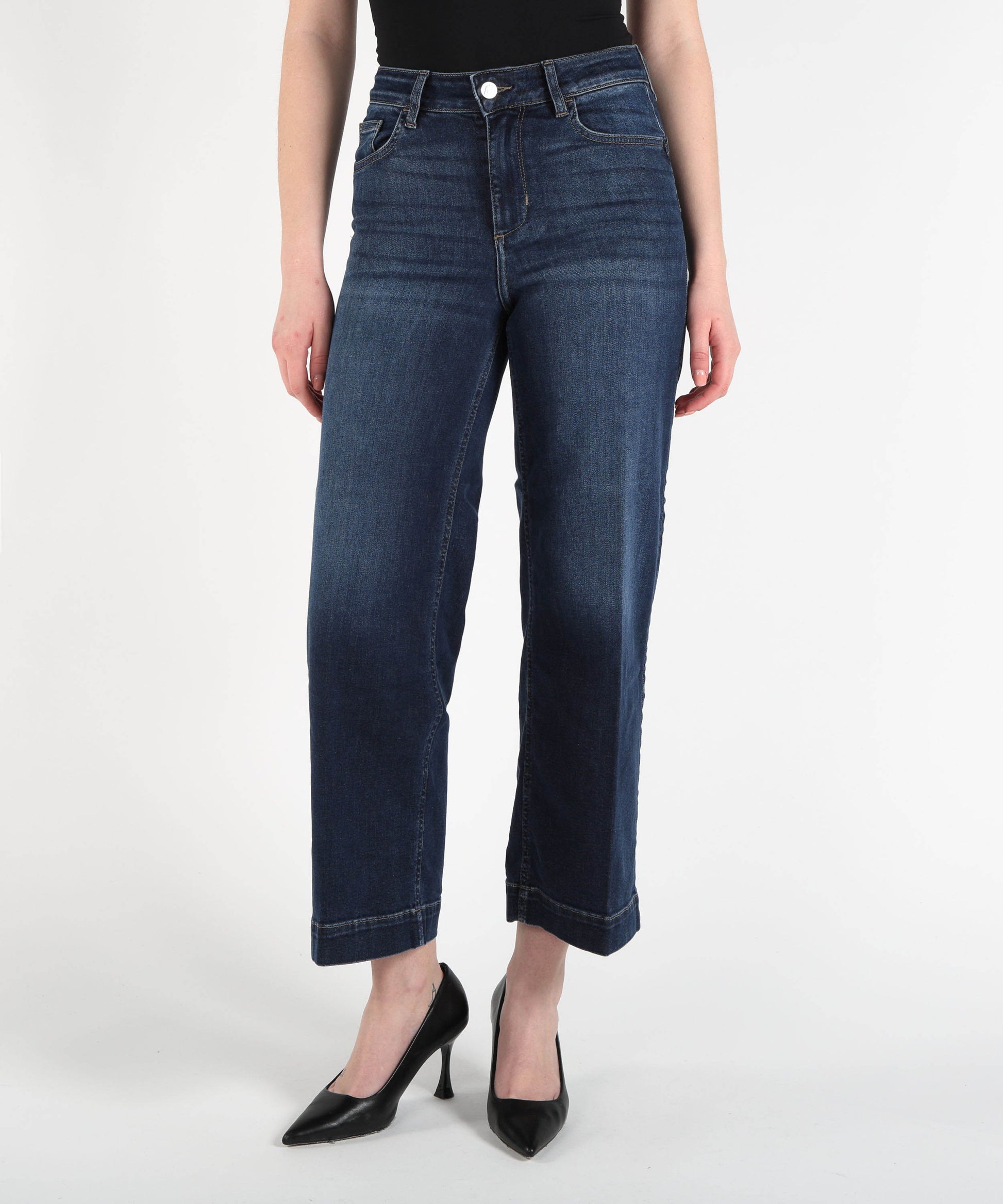 Jeans LIUJO denim Jeans flare con strass Denim | LIUJO denim