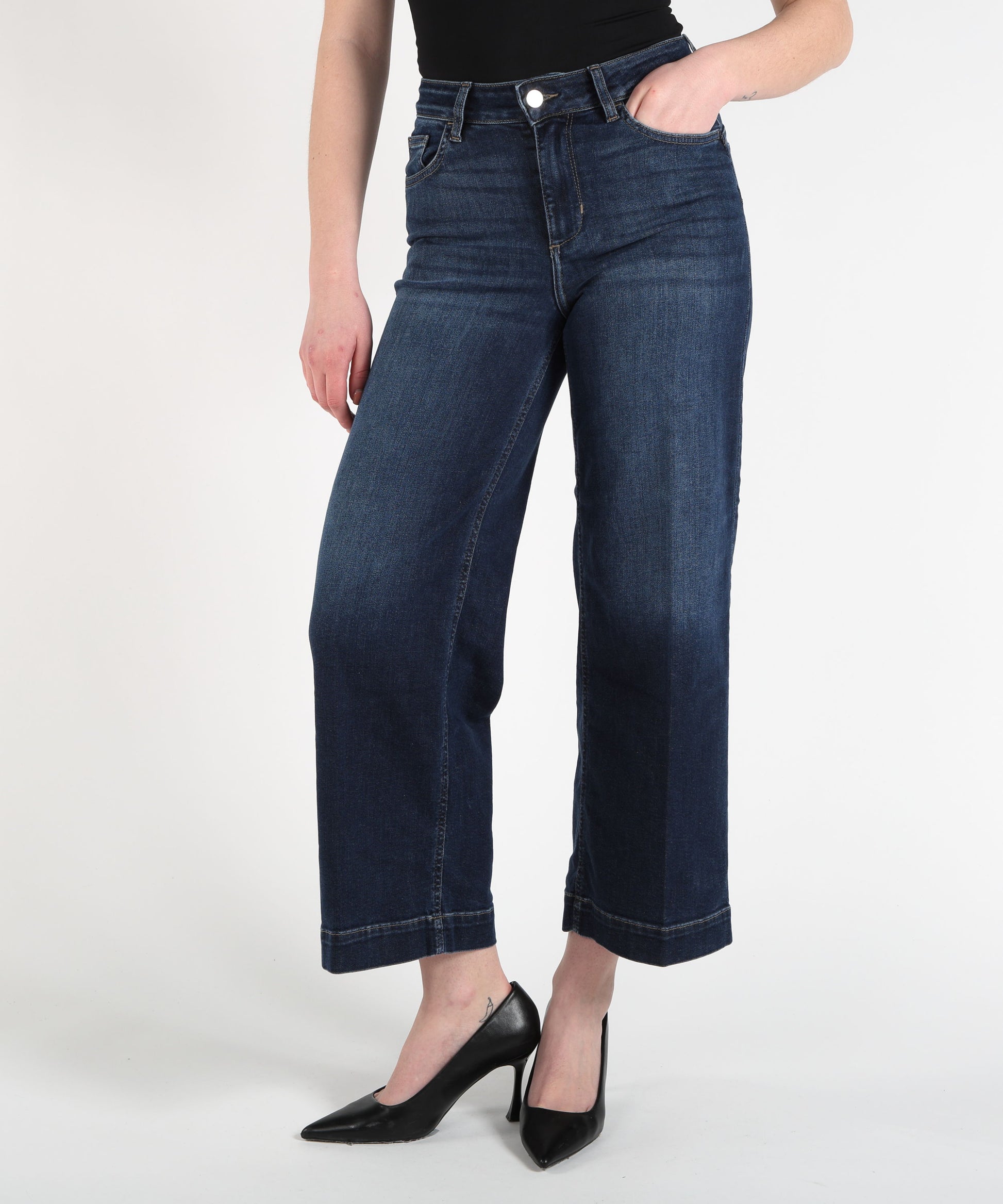 Jeans LIUJO denim Jeans flare con strass Denim | LIUJO denim