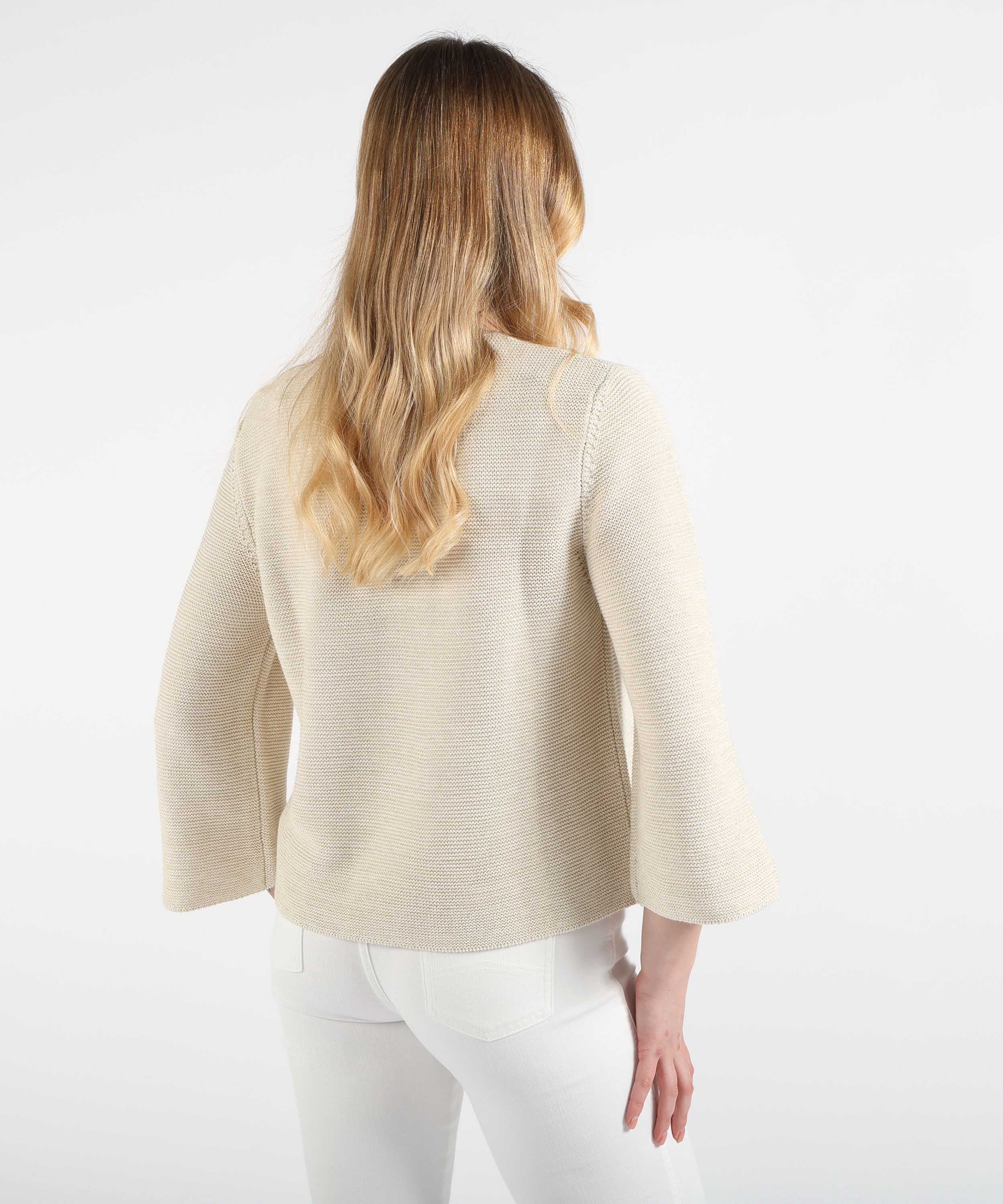 Cardigans VOLPATO Buttoned Knit Cardigan Sabbia | VOLPATO