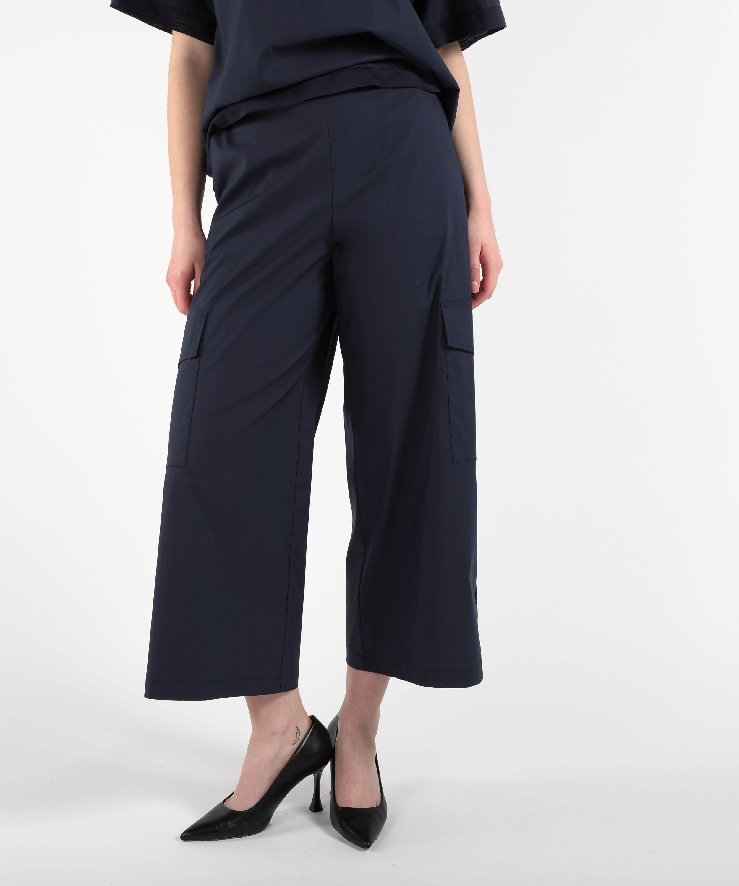 Pantaloni VOLPATO Pantaloni Morbidi a Gamba Larga Blu | VOLPATO