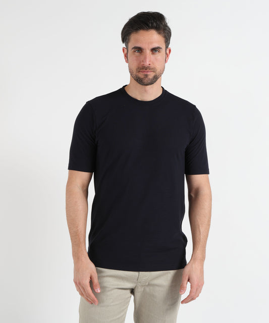 T-shirt GRAN SASSO T-Shirt Uomo Sottogiacca – Manica Corta Blu navy | GRAN SASSO