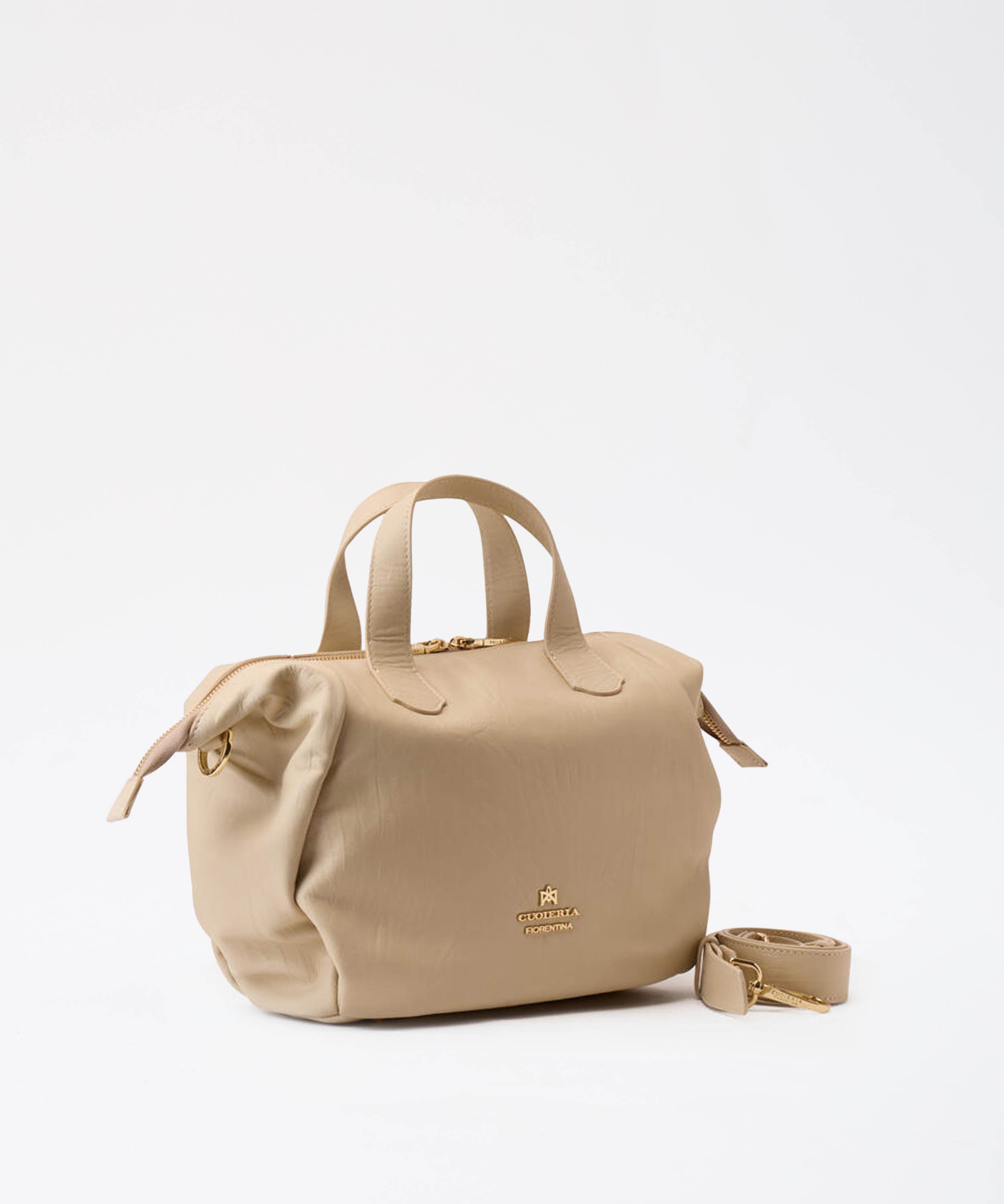 Bags CUOIERIA FIORENTINA Small Carol Duffle Bag Prosecco | CUOIERIA FIORENTINA