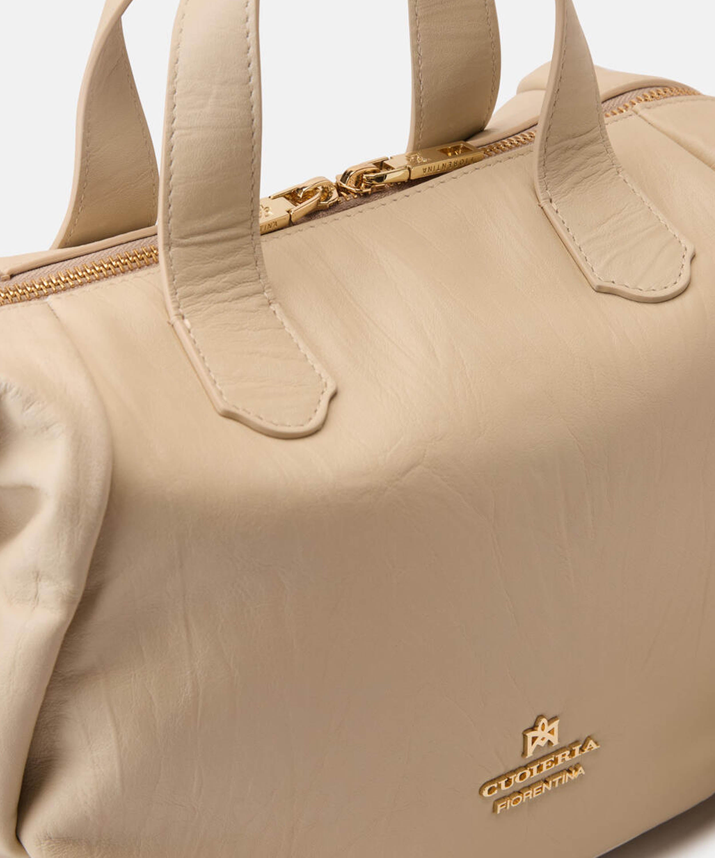 Bags CUOIERIA FIORENTINA Small Carol Duffle Bag Prosecco | CUOIERIA FIORENTINA