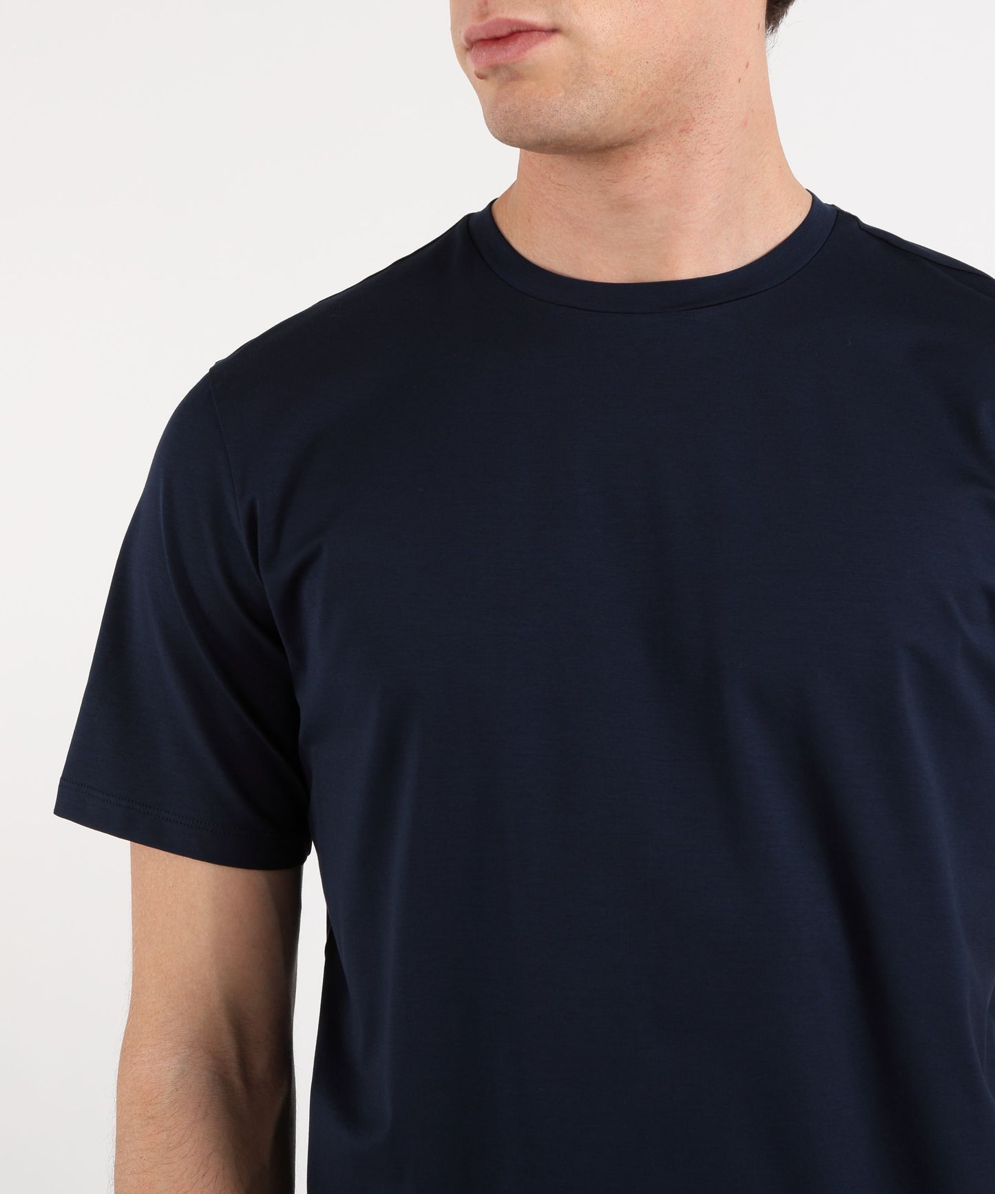 HERNO Superfine stretch cotton T-shirt