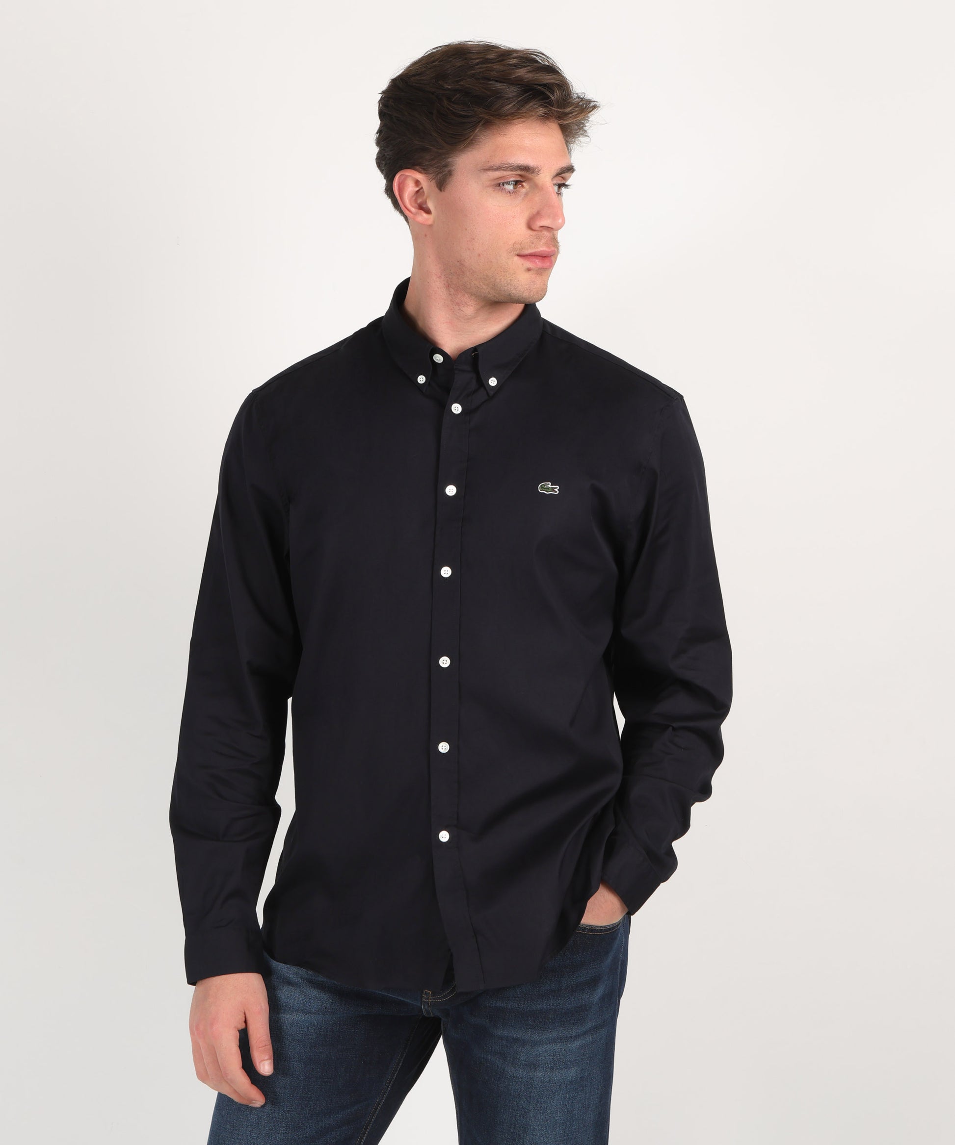 Camicie LACOSTE Camicia manica lunga Blu scuro | LACOSTE