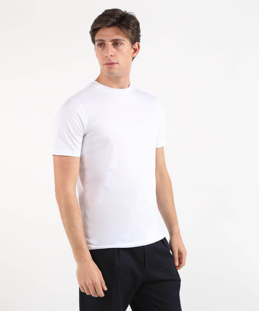 T-shirt K-WAY ODOM JERSEY MICRO LETTERING SLIM Bianco | K-WAY