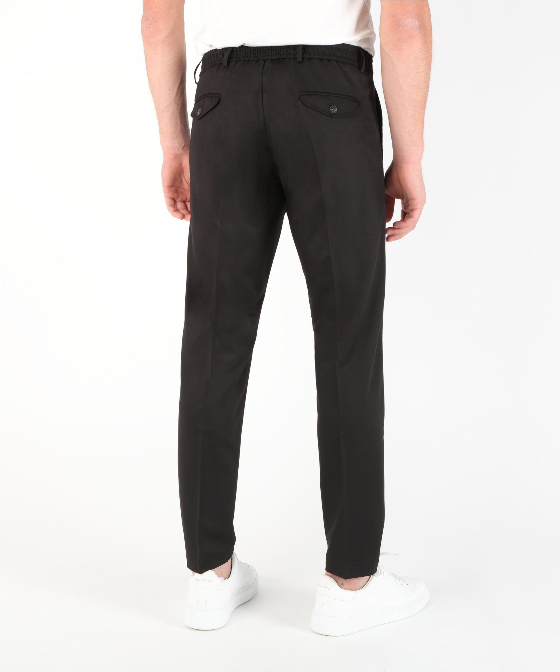 Pantaloni MARINO Pantalone effetto lana Nero | MRN