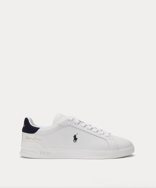 Sneakers POLO RALPH LAUREN Leather Sneakers with Logo Bianco/navy | POLO RALPH LAUREN