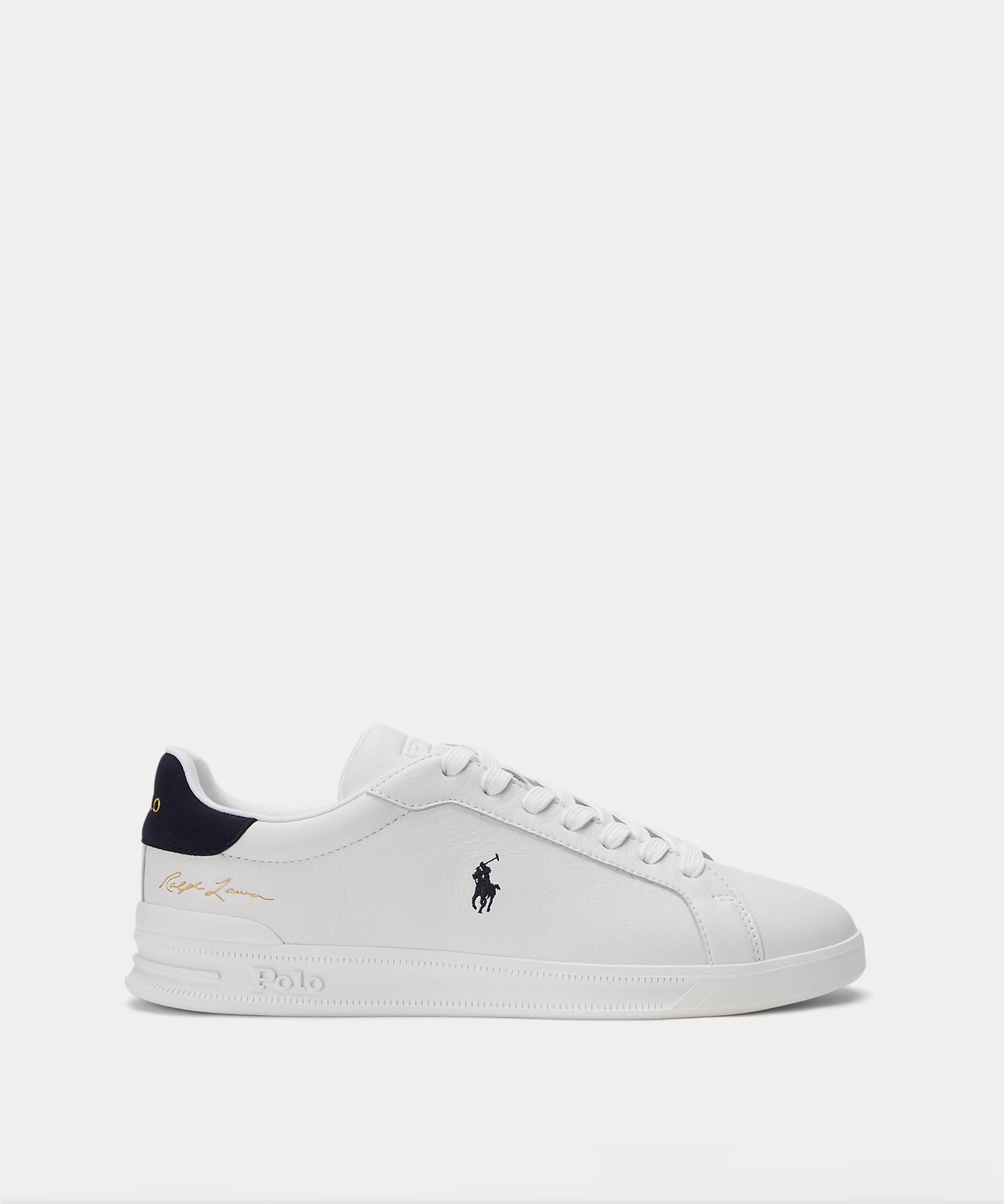 Sneakers POLO RALPH LAUREN Leather Sneakers with Logo Bianco/navy | POLO RALPH LAUREN