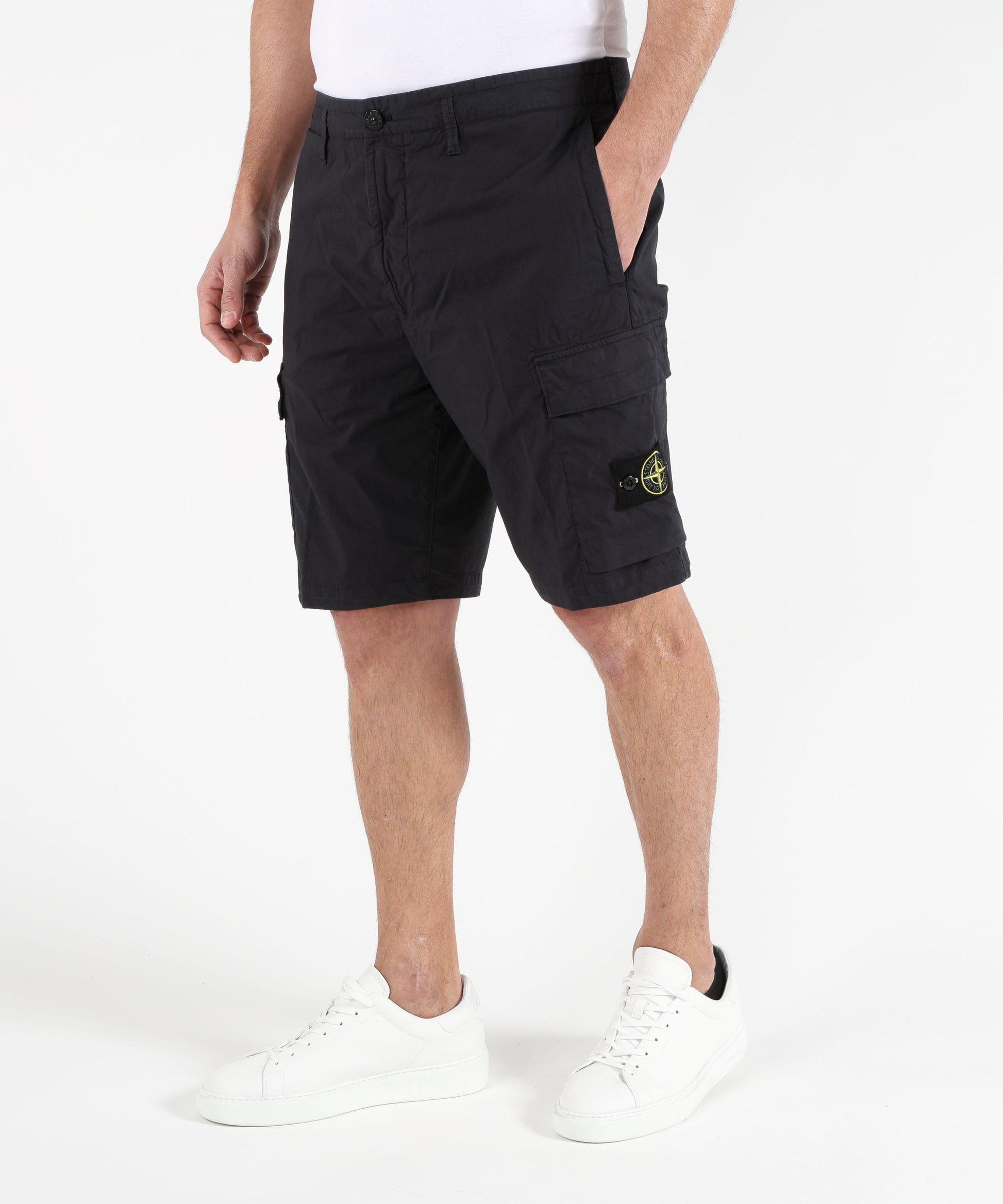 Bermudas STONE ISLAND STRETCH COTTON TELA 'PARACADUTE' Navy | STONE ISLAND