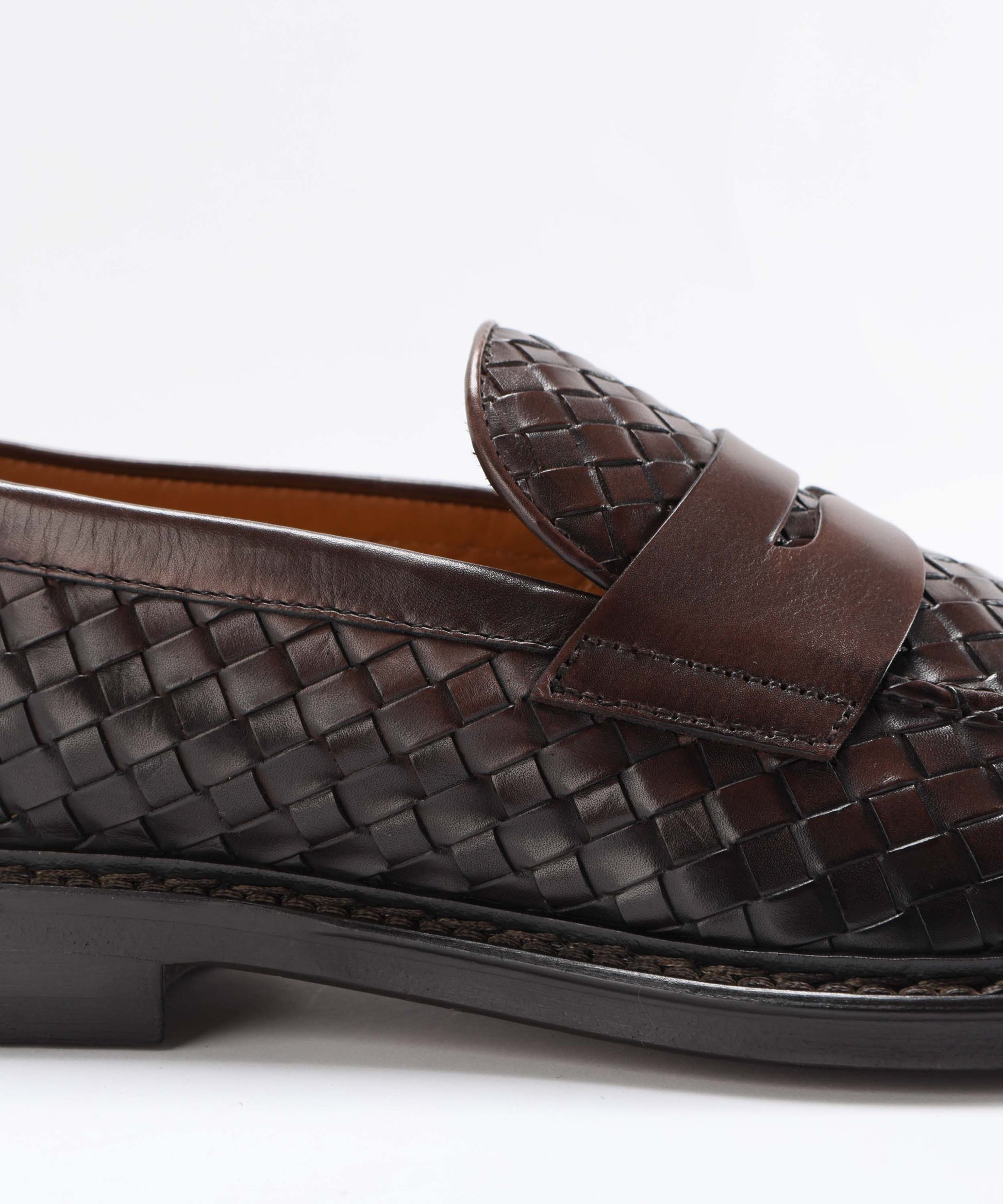 Loafers DOUCAL'S Woven leather moccasin Testa di moro | DOUCAL'S