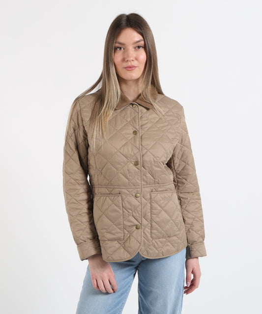 Quilted Outerwear BARBOUR Deveron Quilted Jacket Beige | BARBOUR