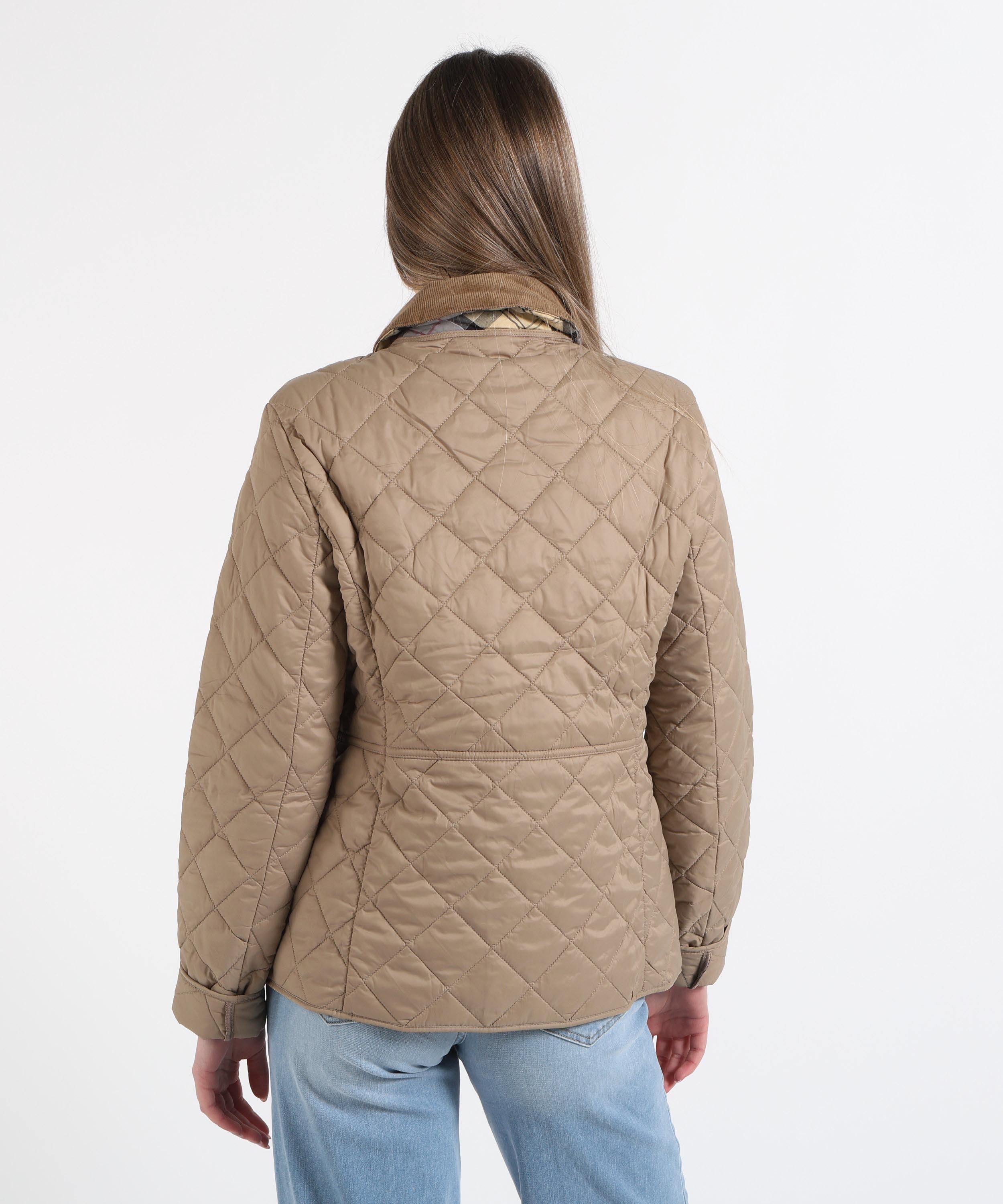 Quilted Outerwear BARBOUR Deveron Quilted Jacket Beige | BARBOUR