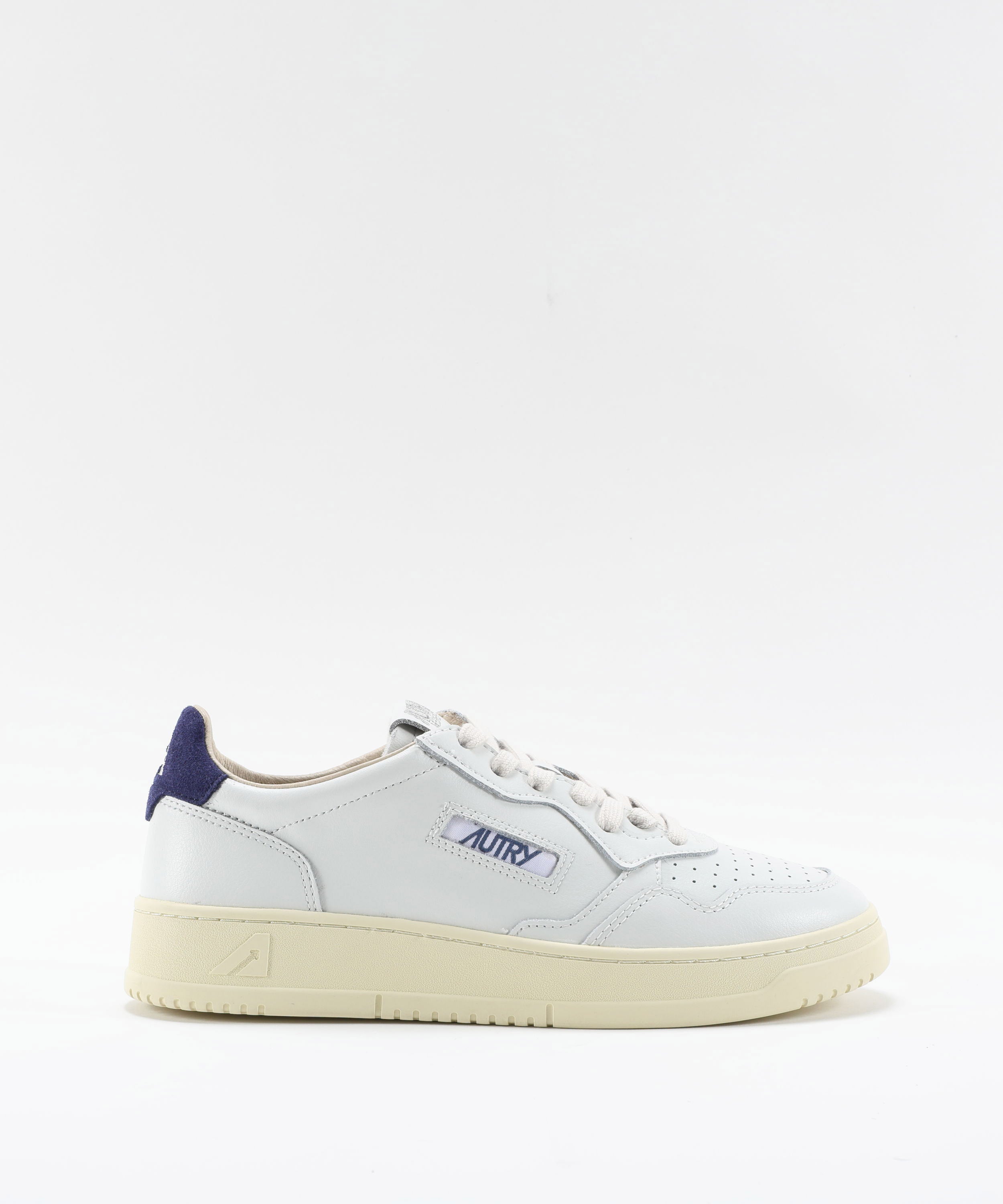Sneakers AUTRY SNEAKERS MEDALIST LOW IN PELLE BIANCA E SUEDE BLUE DEPTHS Bianco/blu | AUTRY