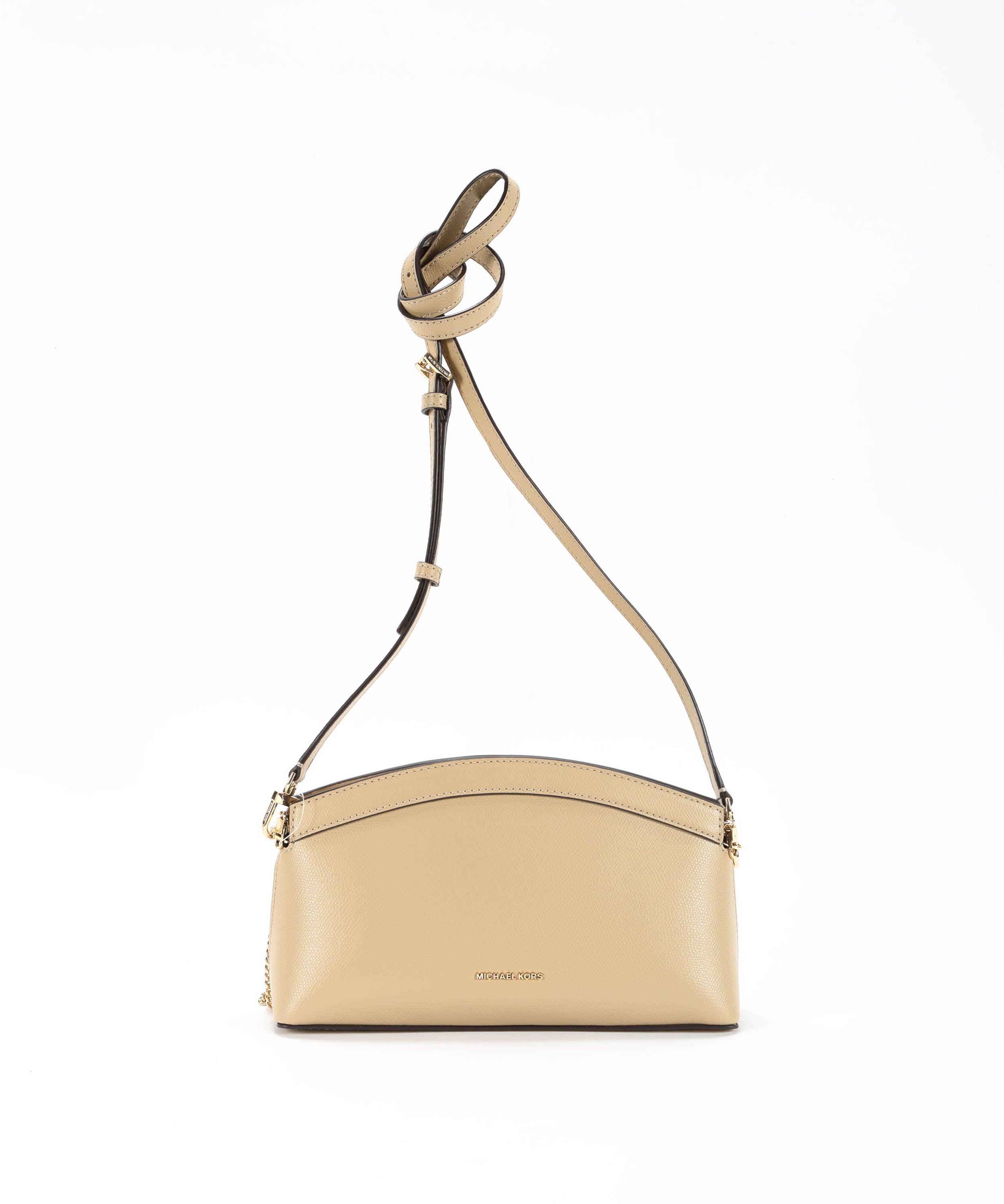 Crossbody bags MICHAEL KORS Small Athena Convertible Leather Clutch Kaki | MICHAEL KORS
