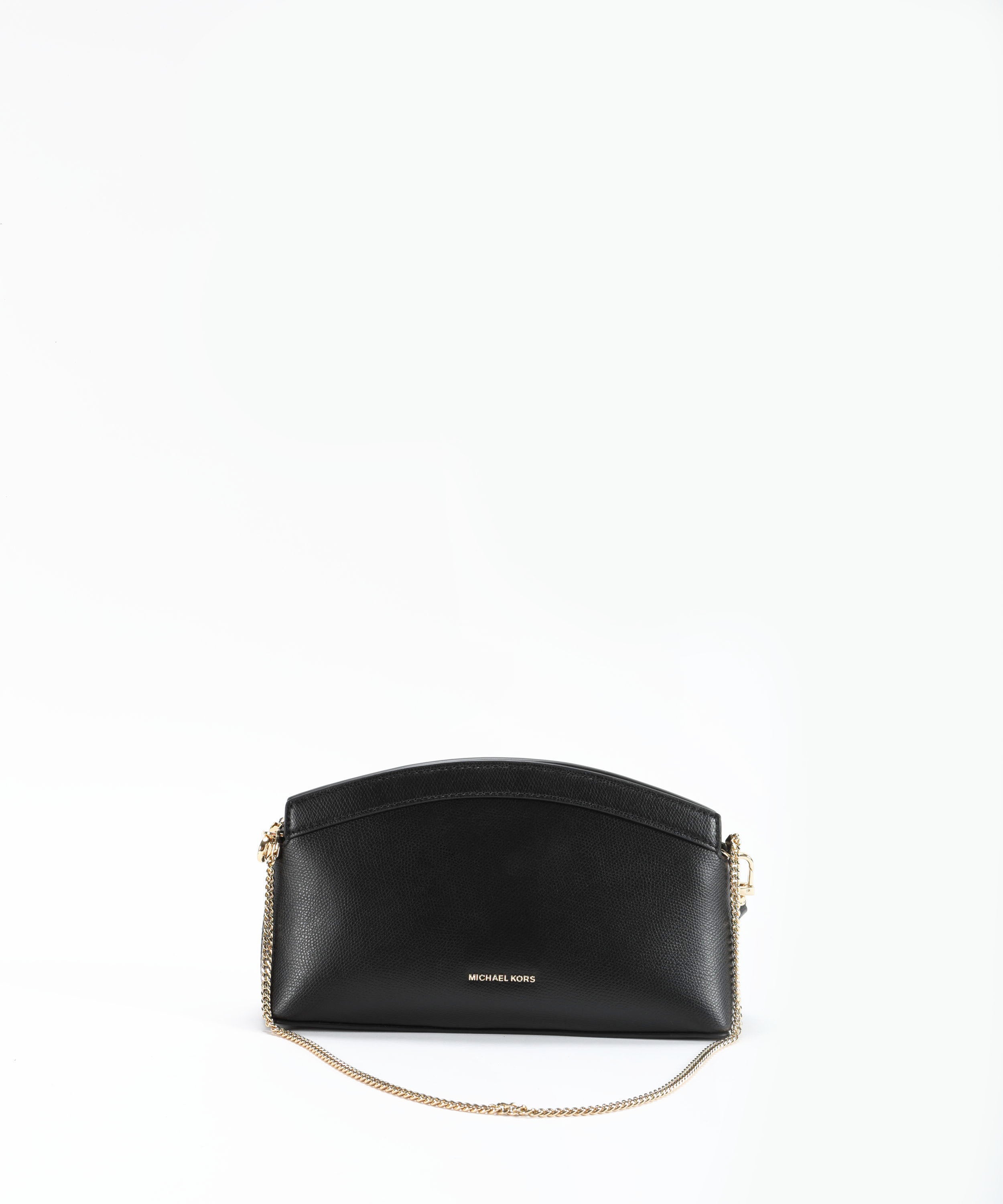 Crossbody bags MICHAEL KORS Small Athena Convertible Leather Clutch Nero | MICHAEL KORS