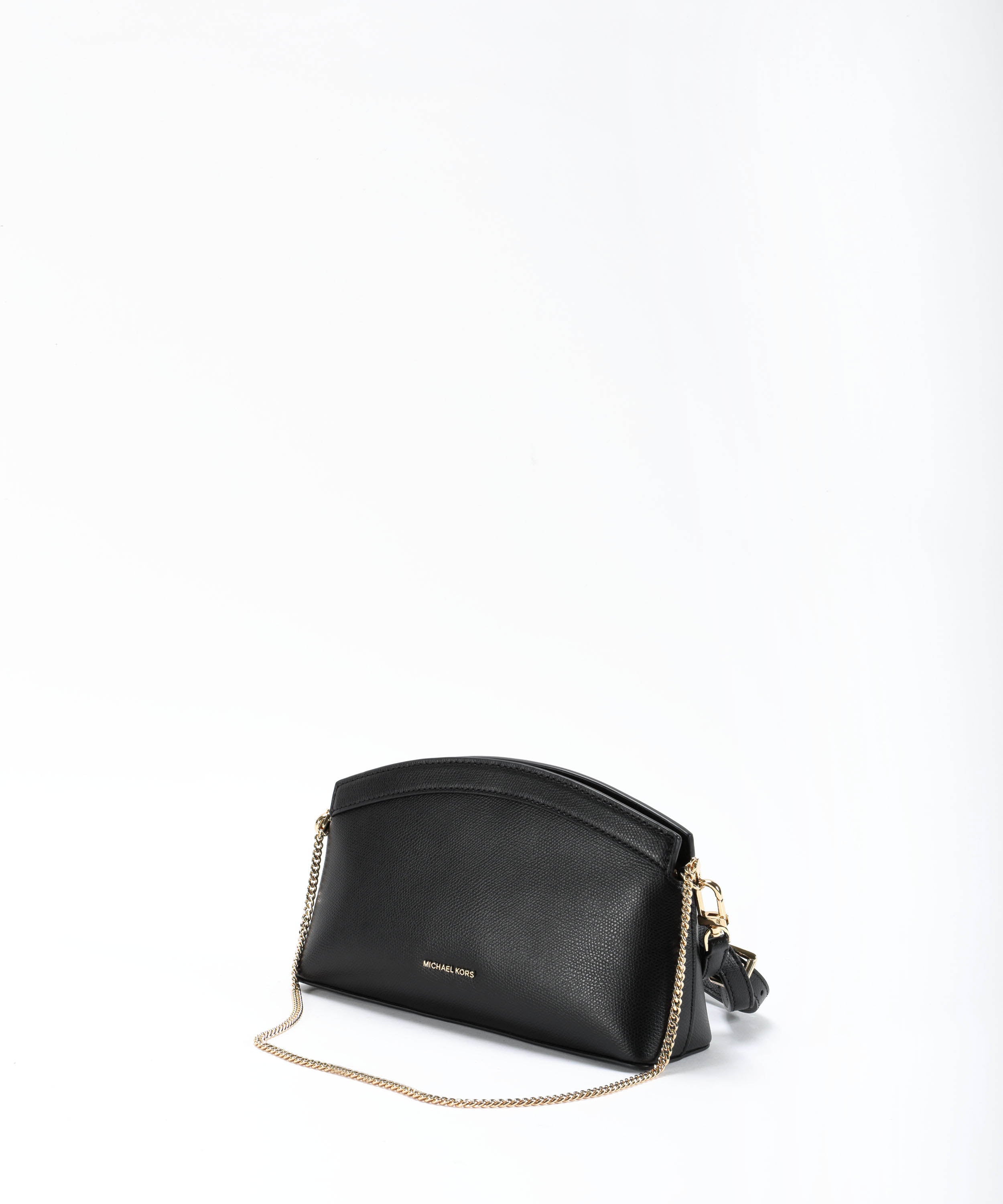 Crossbody bags MICHAEL KORS Small Athena Convertible Leather Clutch Nero | MICHAEL KORS