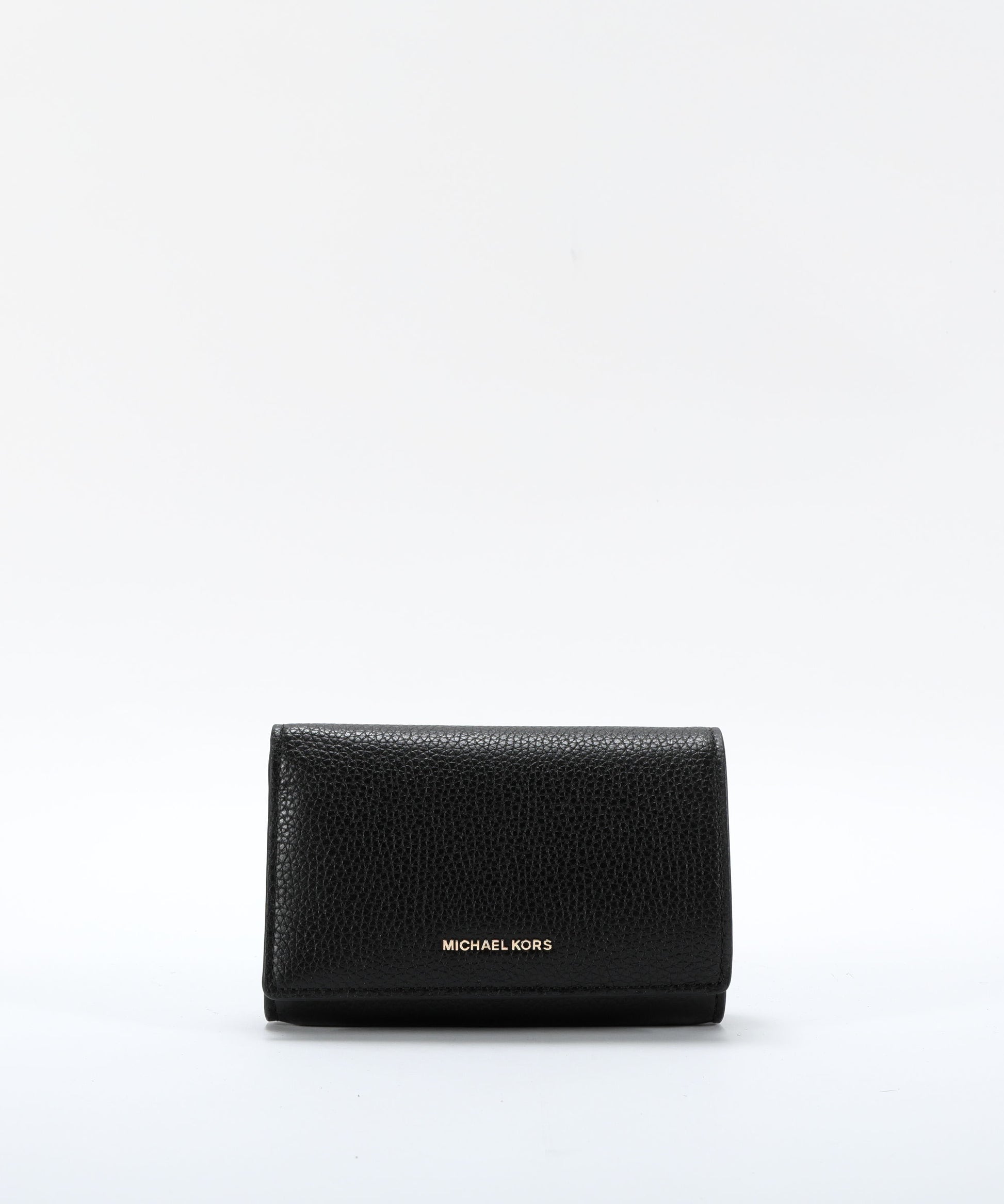 Portafogli MICHAEL KORS Portafoglio Jet Set grande in pelle martellata Nero | MICHAEL KORS