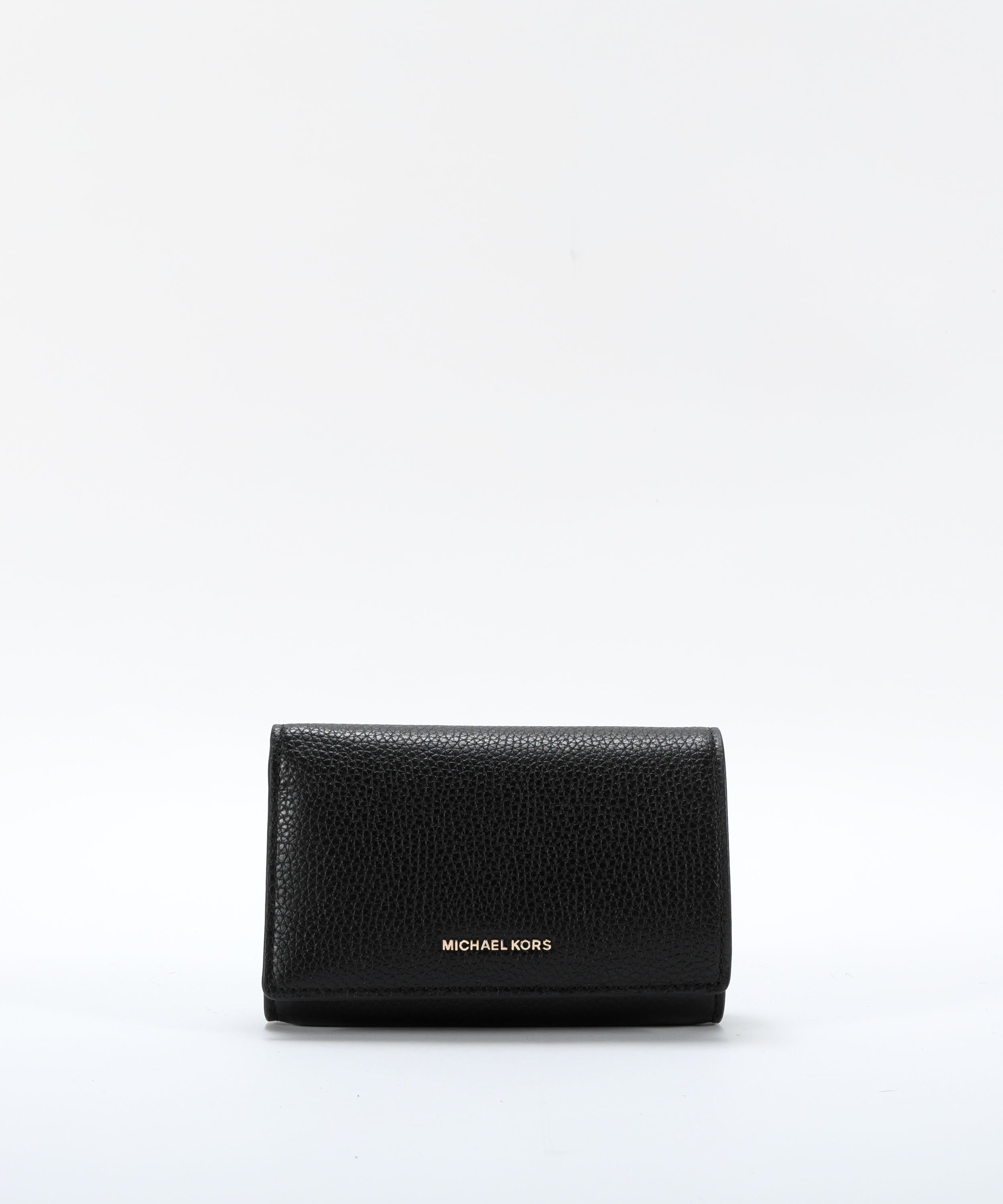 Portafogli MICHAEL KORS Portafoglio Jet Set grande in pelle martellata Nero | MICHAEL KORS