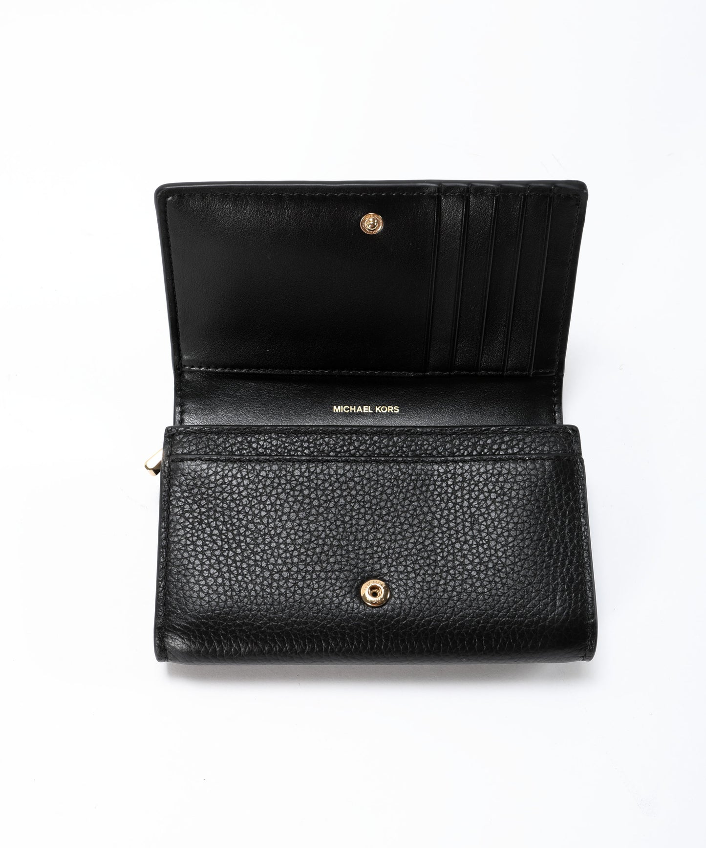 MICHAEL KORS Portafoglio Jet Set grande in pelle martellata