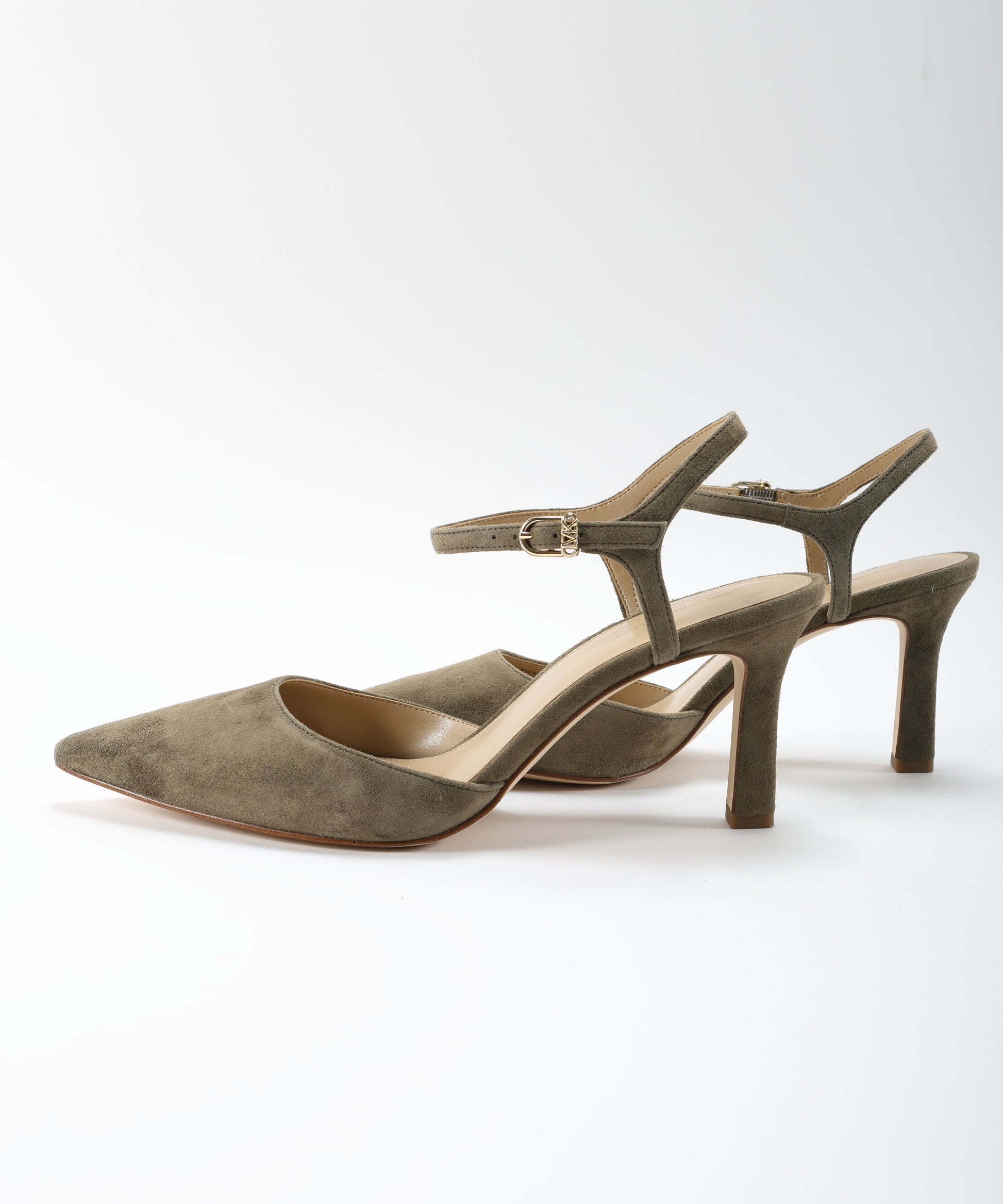 Chanel MICHAEL KORS Décolleté Amara slingback in pelle scamosciata Verde | MICHAEL KORS