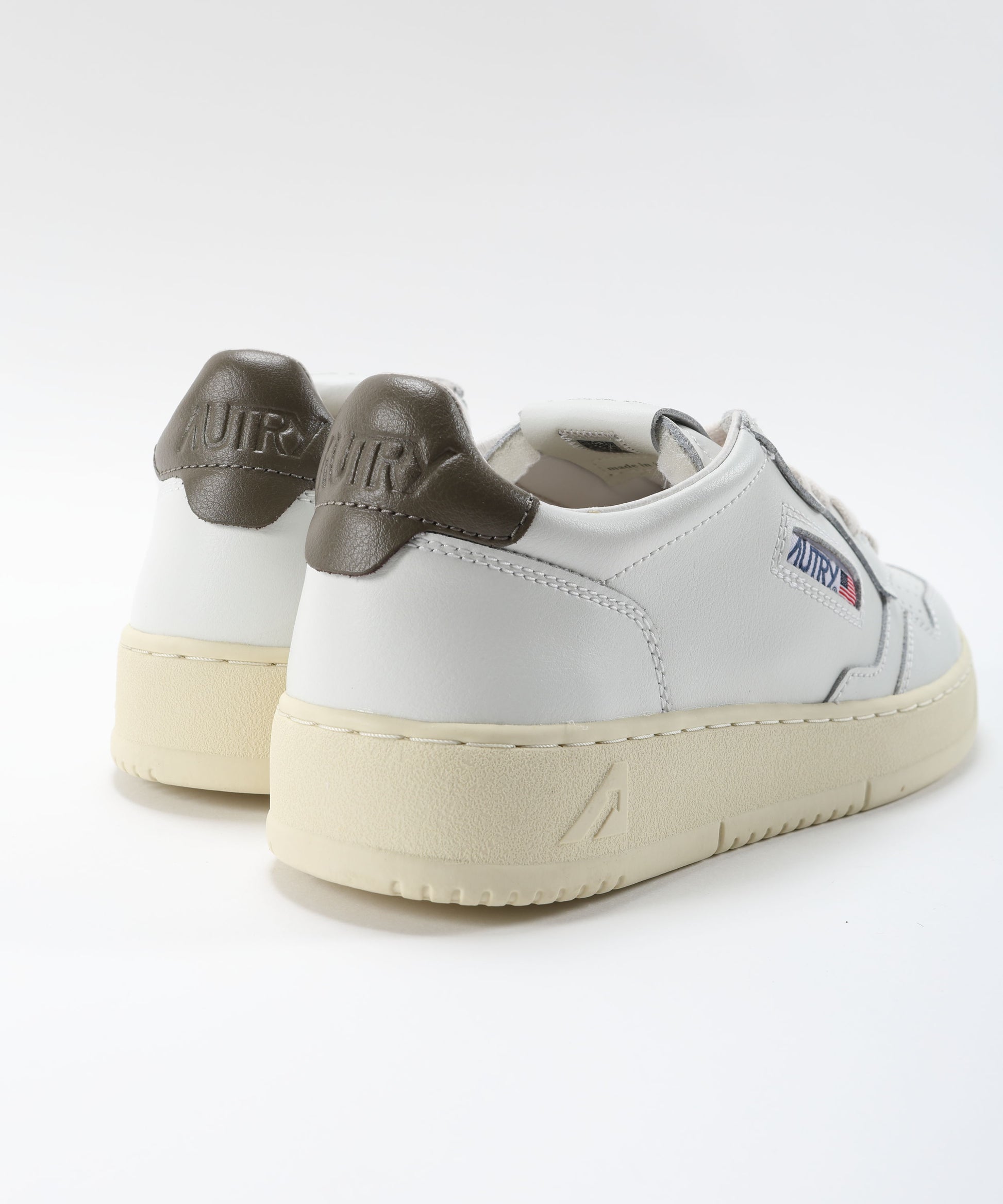 Sneakers AUTRY SNEAKERS MEDALIST LOW IN PELLE BIANCA E CHOCOLATE Bianco/marrone | AUTRY