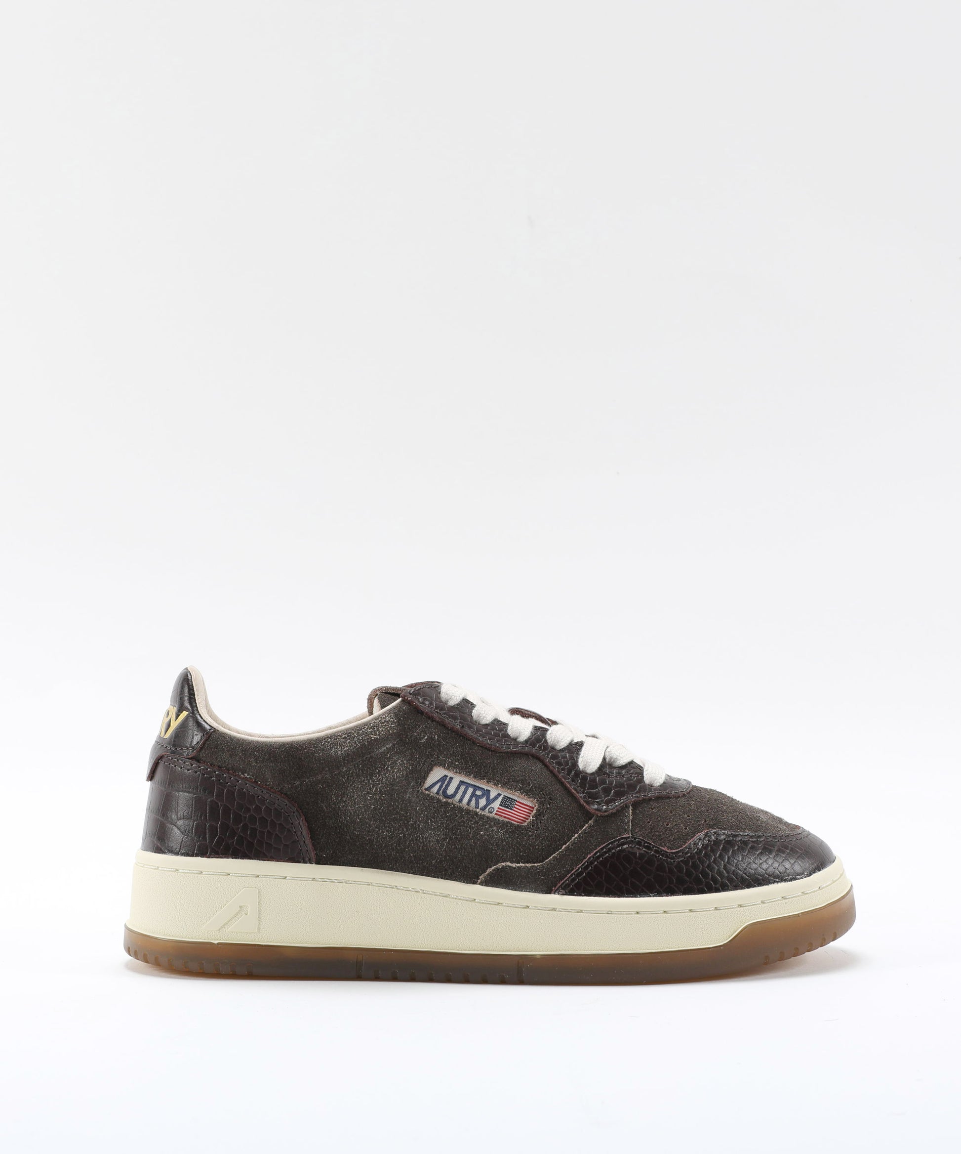 Sneakers AUTRY SNEAKERS MEDALIST LOW IN SUEDE E PELLE MUSTANG E MARRONE Marrone | AUTRY