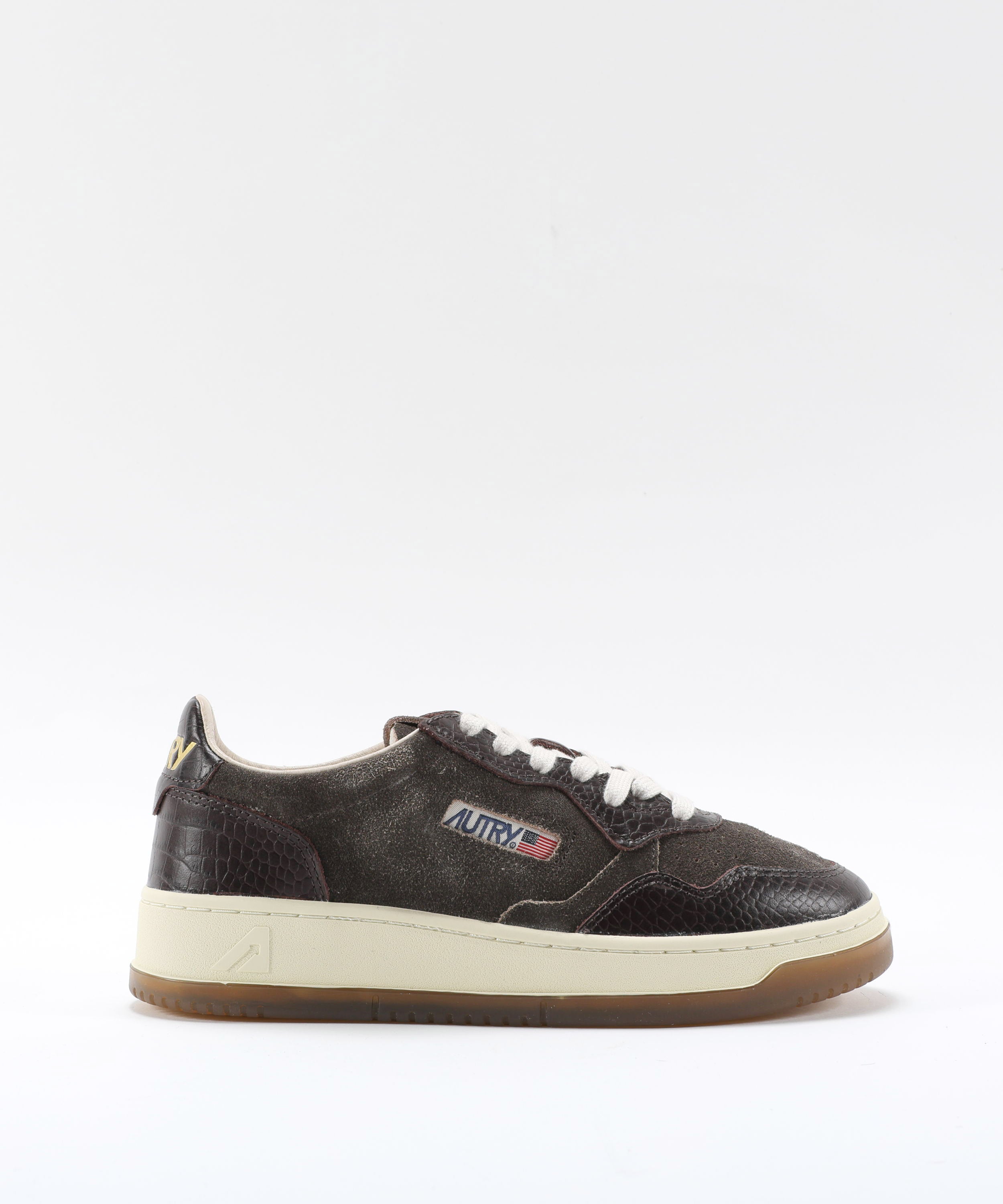 Sneakers AUTRY SNEAKERS MEDALIST LOW IN SUEDE E PELLE MUSTANG E MARRONE Marrone | AUTRY