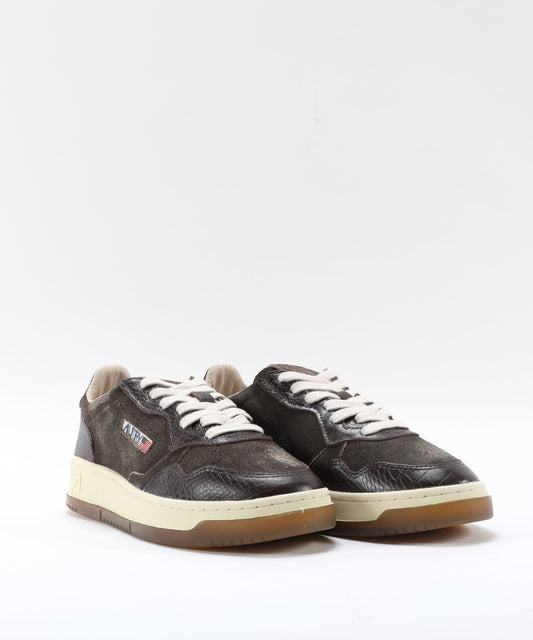 Sneakers AUTRY SNEAKERS MEDALIST LOW IN SUEDE E PELLE MUSTANG E MARRONE Marrone | AUTRY
