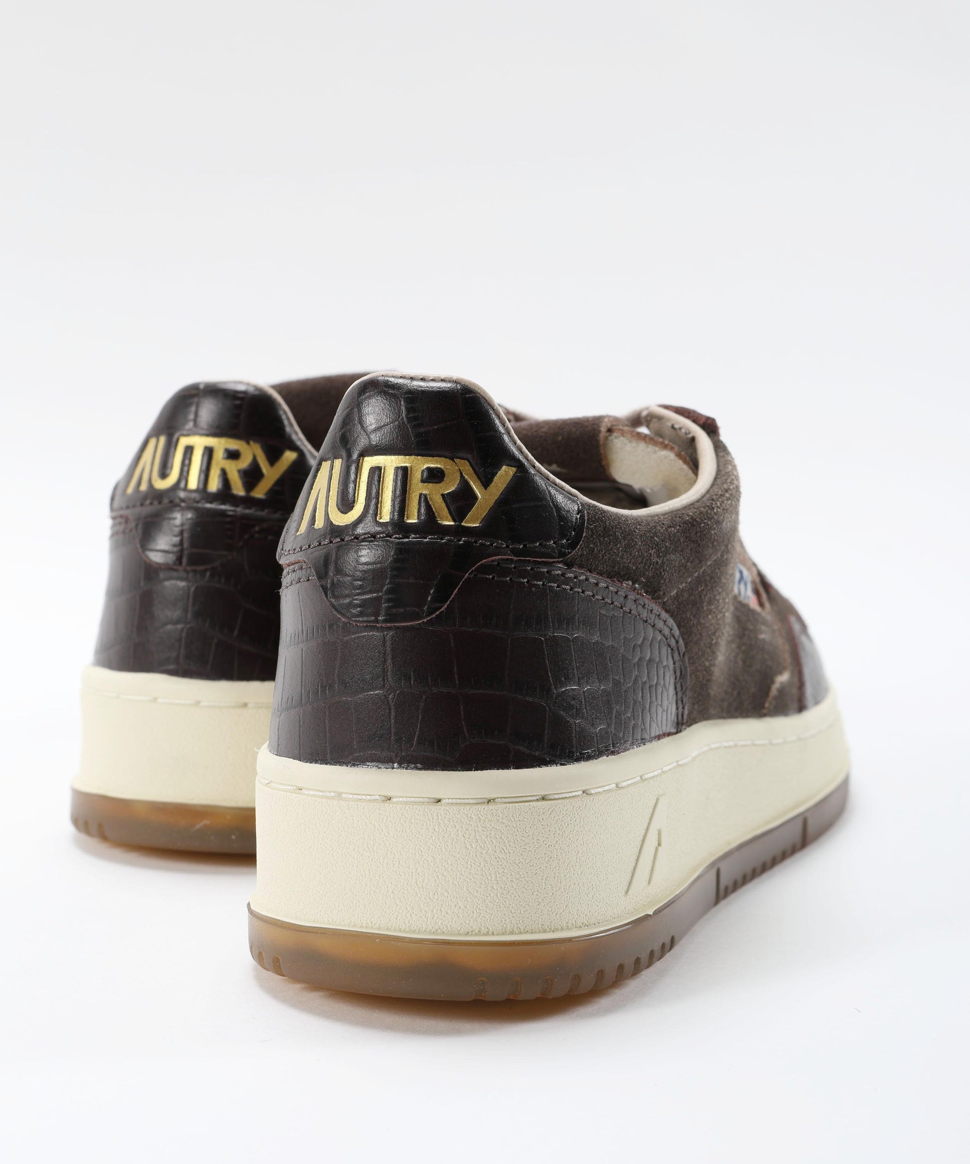 Sneakers AUTRY SNEAKERS MEDALIST LOW IN SUEDE E PELLE MUSTANG E MARRONE Marrone | AUTRY
