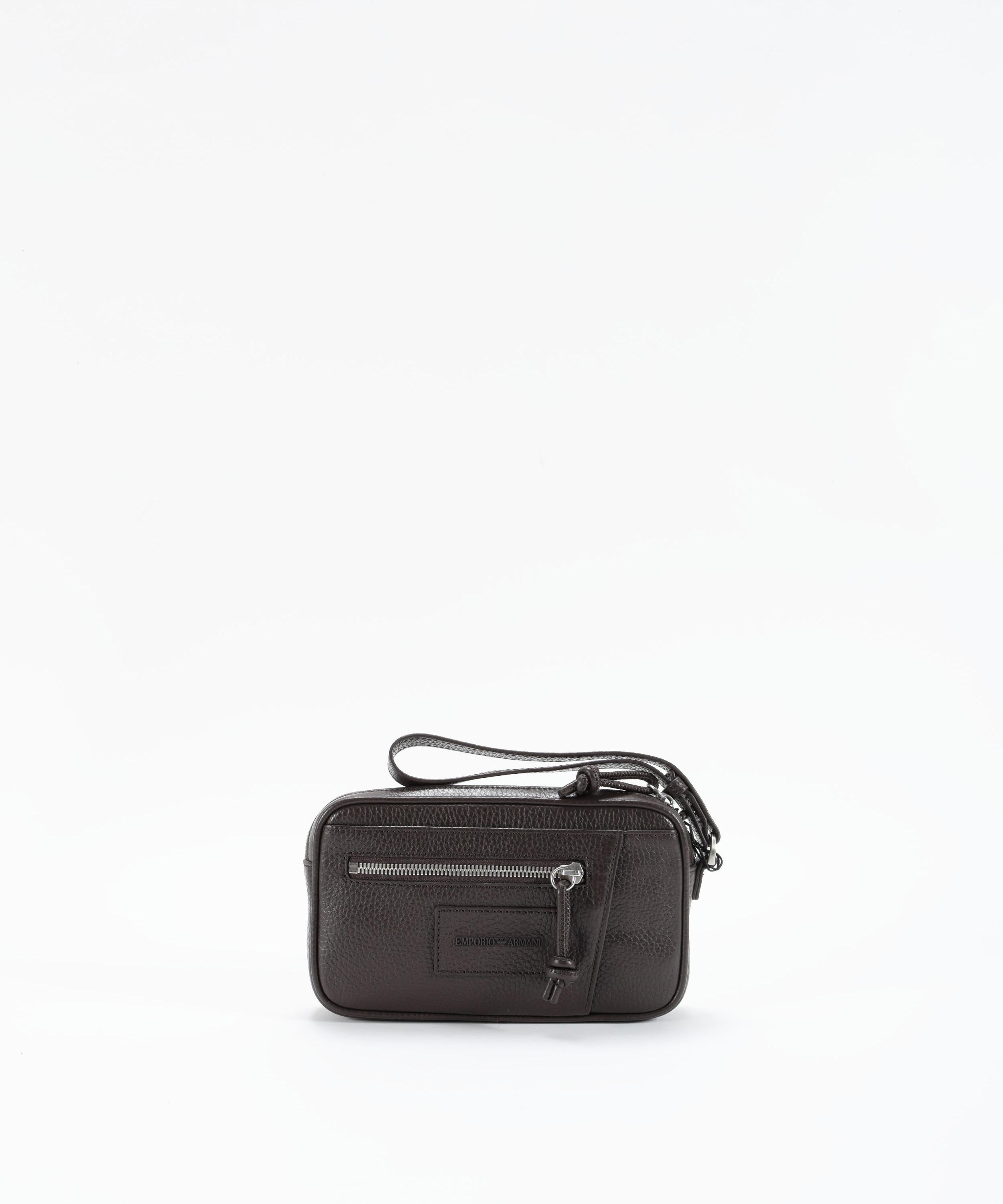 Beauty case EMPORIO ARMANI Beauty in pelle bottalata Marrone | EMPORIO ARMANI