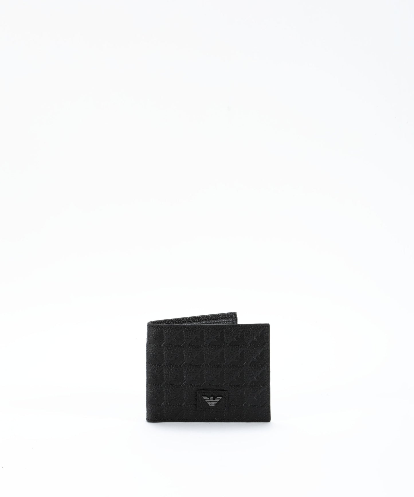 EMPORIO ARMANI Portafoglio coin pocket in pelle embossed eagle all over
