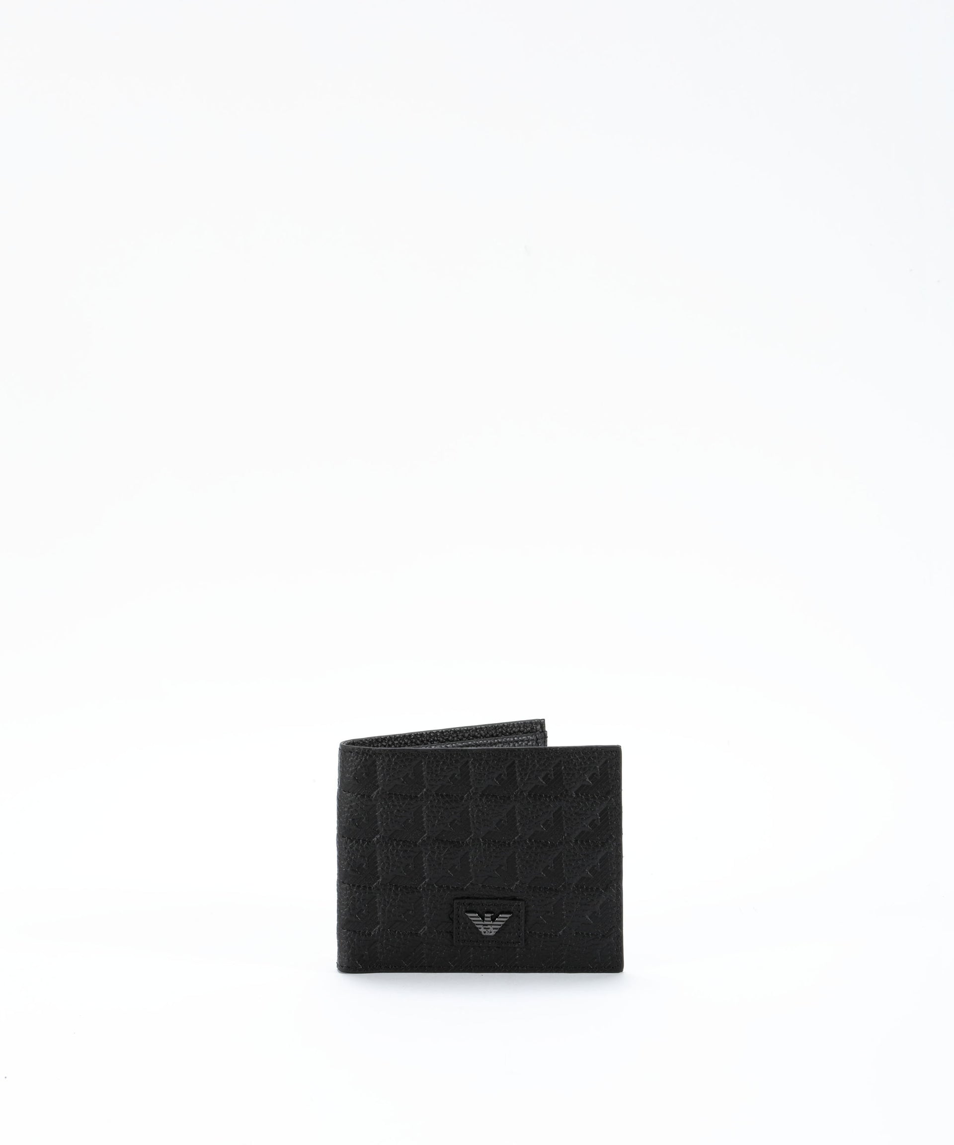EMPORIO ARMANI Portafoglio coin pocket in pelle embossed eagle all over