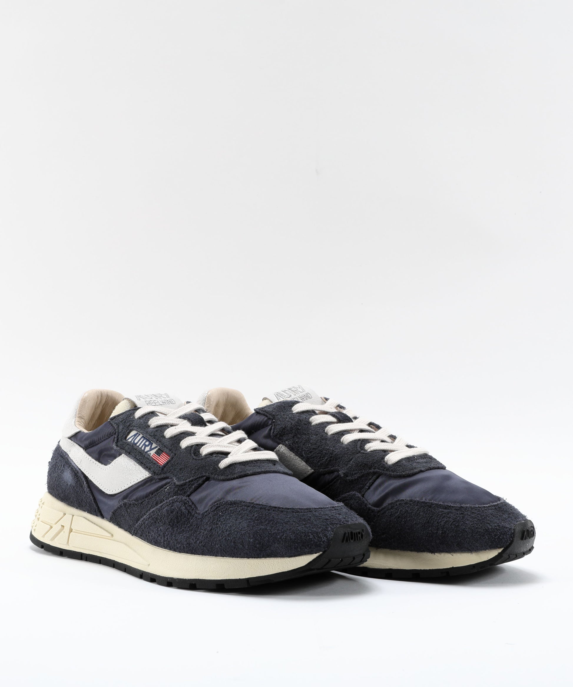 Sneakers AUTRY SNEAKERS REELWIND LOW IN NYLON E SUEDE BLUE SPACE E BIANCO Navy | AUTRY