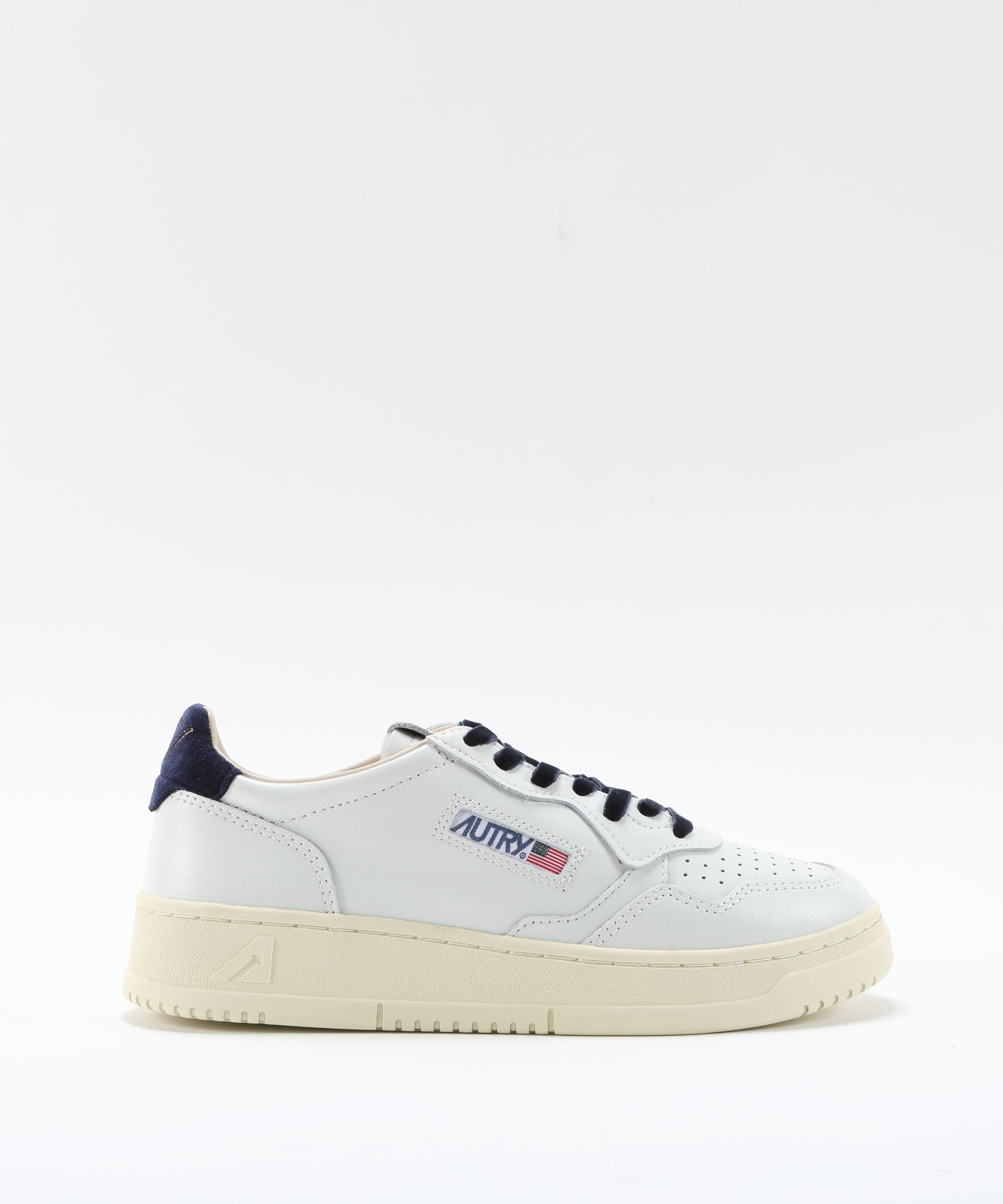 AUTRY MEDAGLIA AUTRY SNEAKERS FEMMINILI IN PELLE  BIANCA E BLU